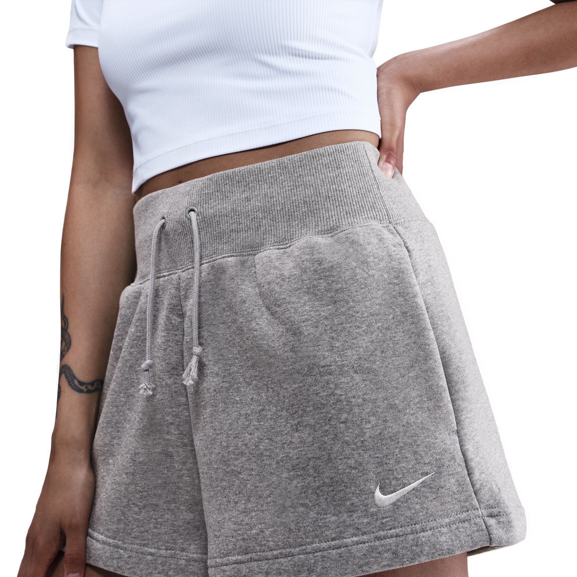 Phoenix Fleece High-Waisted Loose Shorts