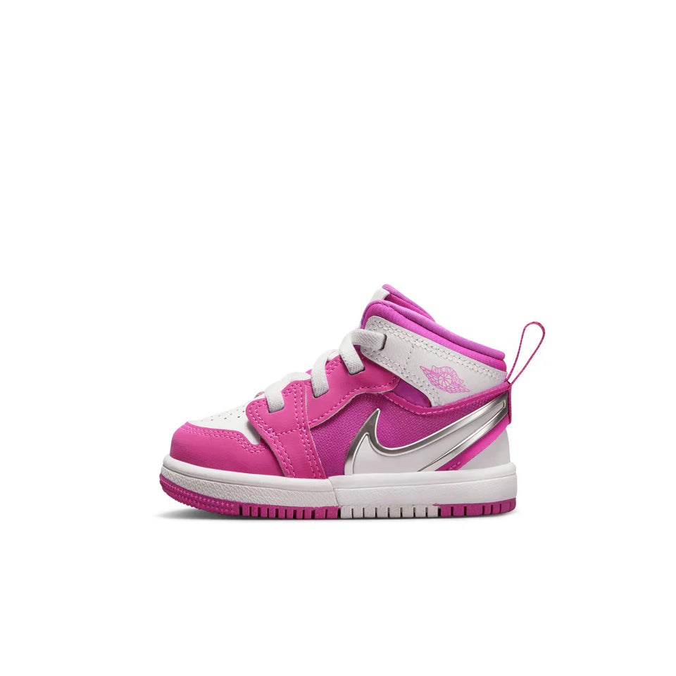 Jordan 1 Mid RM EasyOn Fire Pink White TD