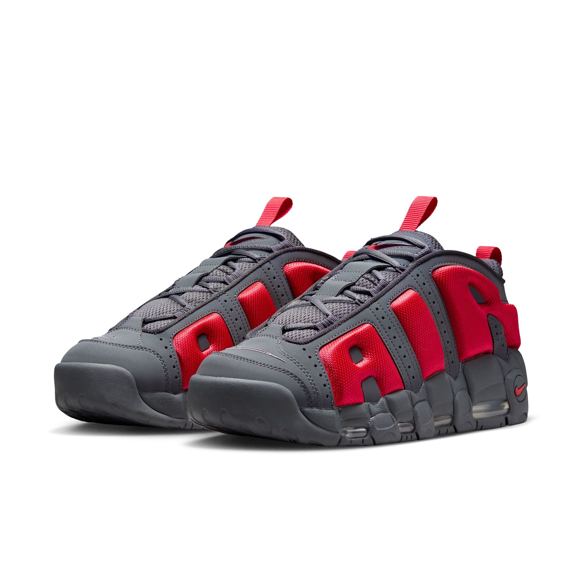 Air More Uptempo Low "Dark Grey & Light Crimson"
