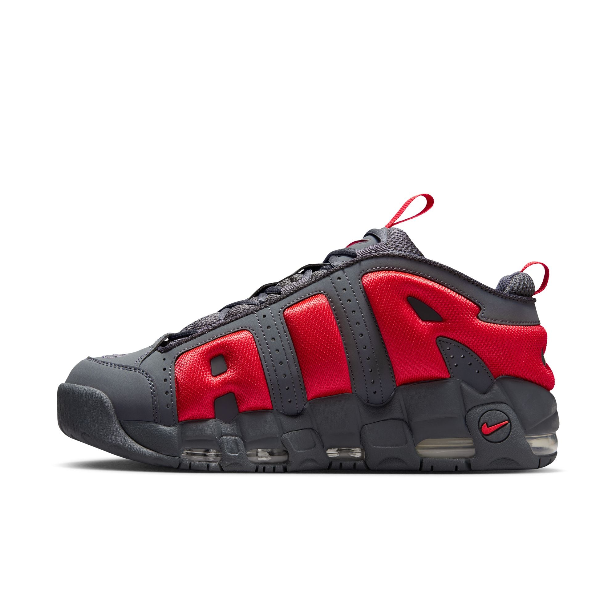 Air More Uptempo Low "Dark Grey & Light Crimson"