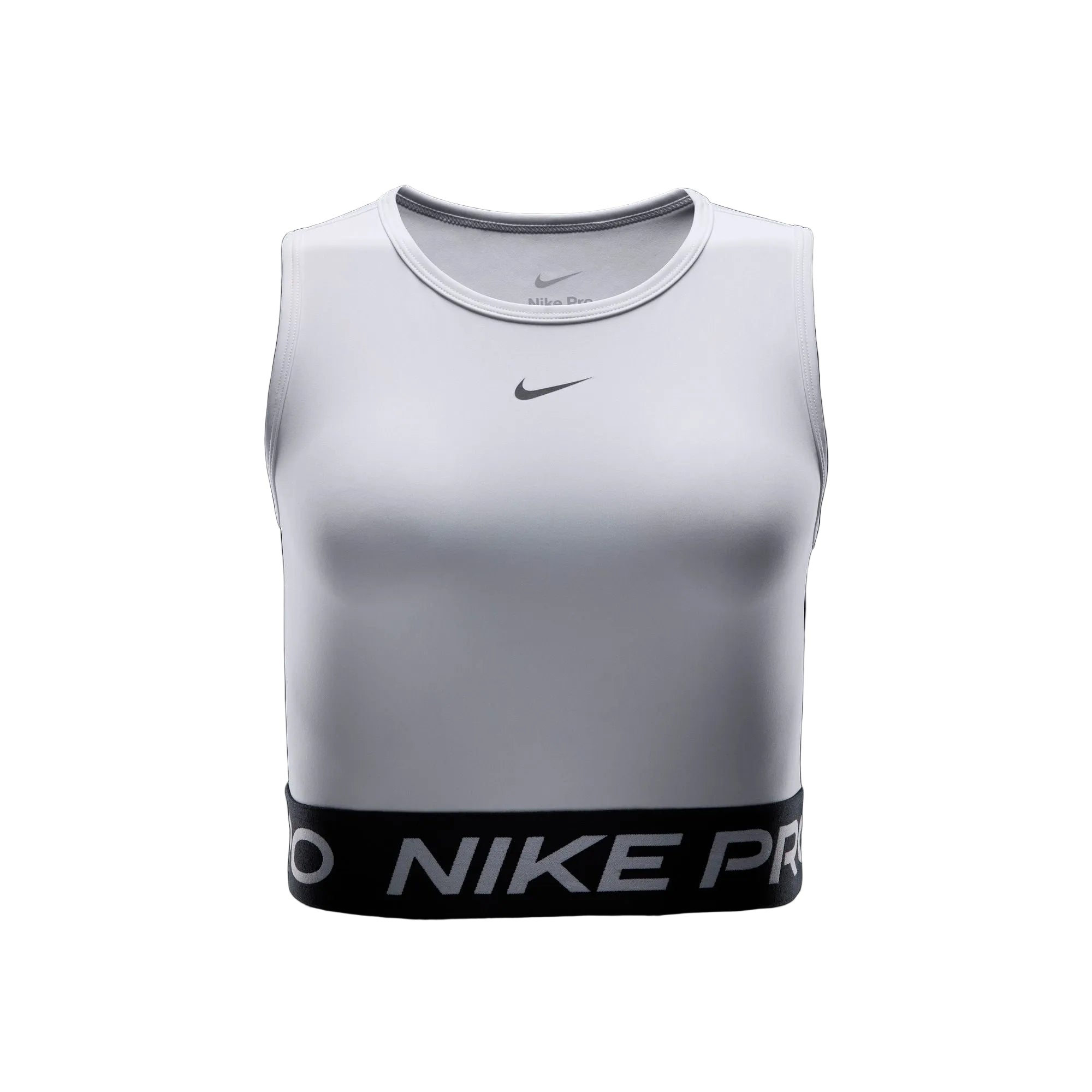 Pro Dri-Fit Cropped White Tank Top