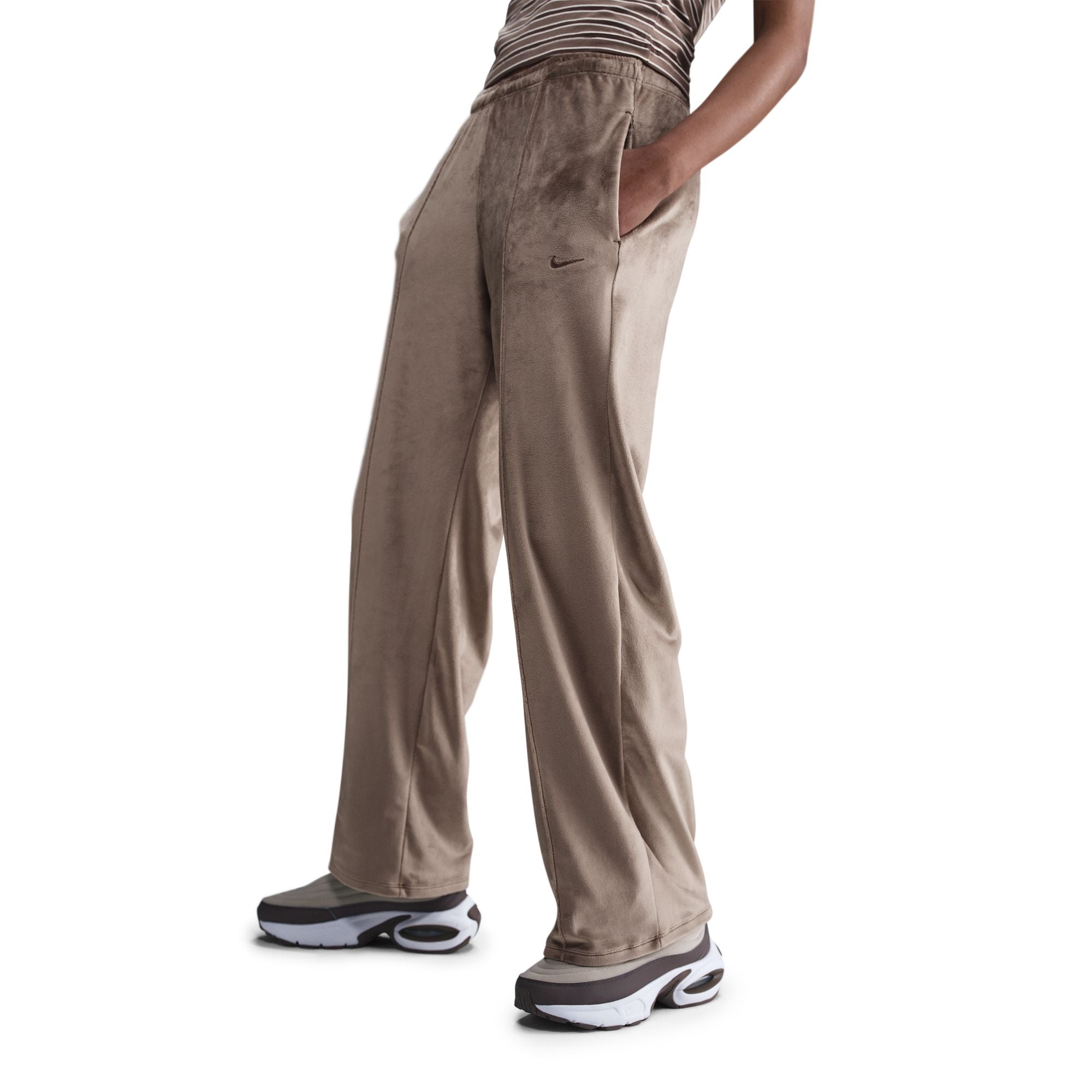 Chill Knit Mid-Rise Velour Pants