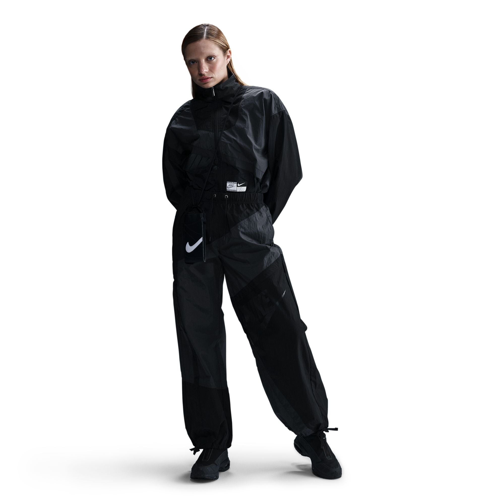 Mid-Rise Loose Woven Open-Hem Pants – WOODstack
