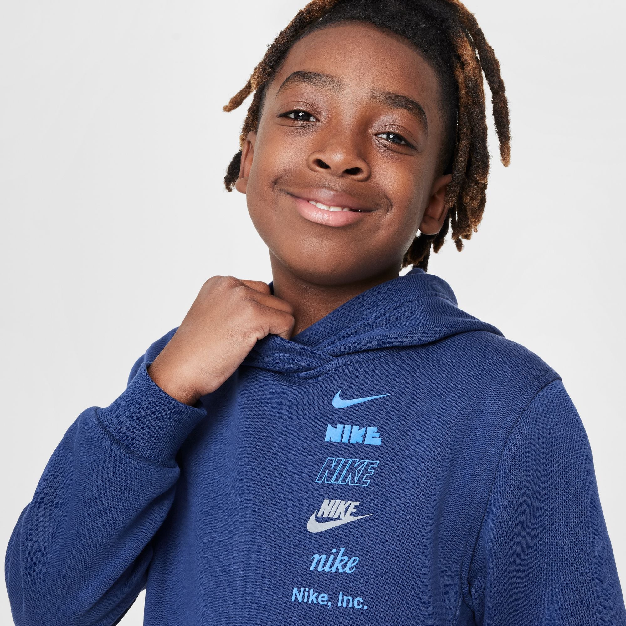 Sportswear Club Fleece Blue Pullover Hoodie