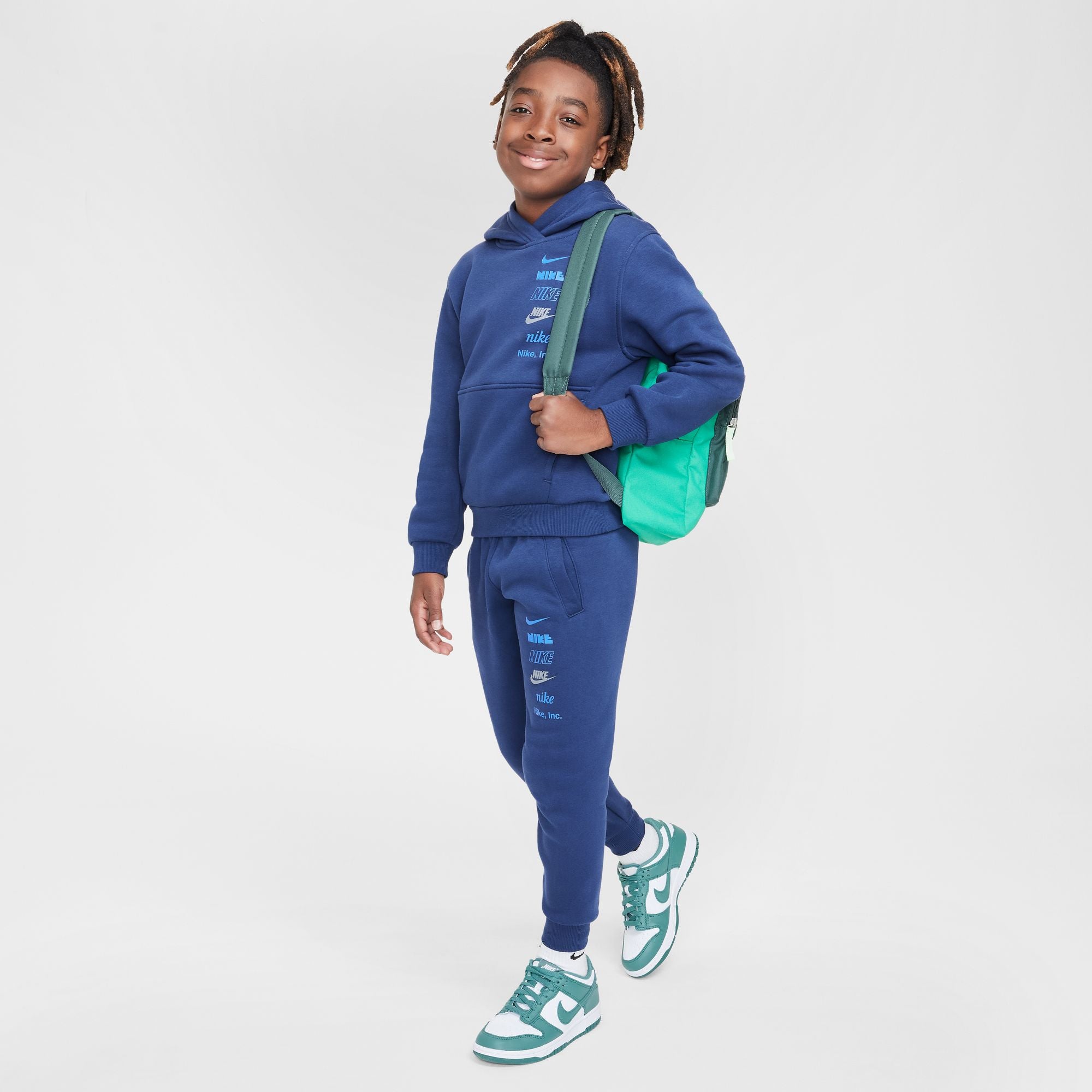 Sportswear Club Fleece Blue Pullover Hoodie