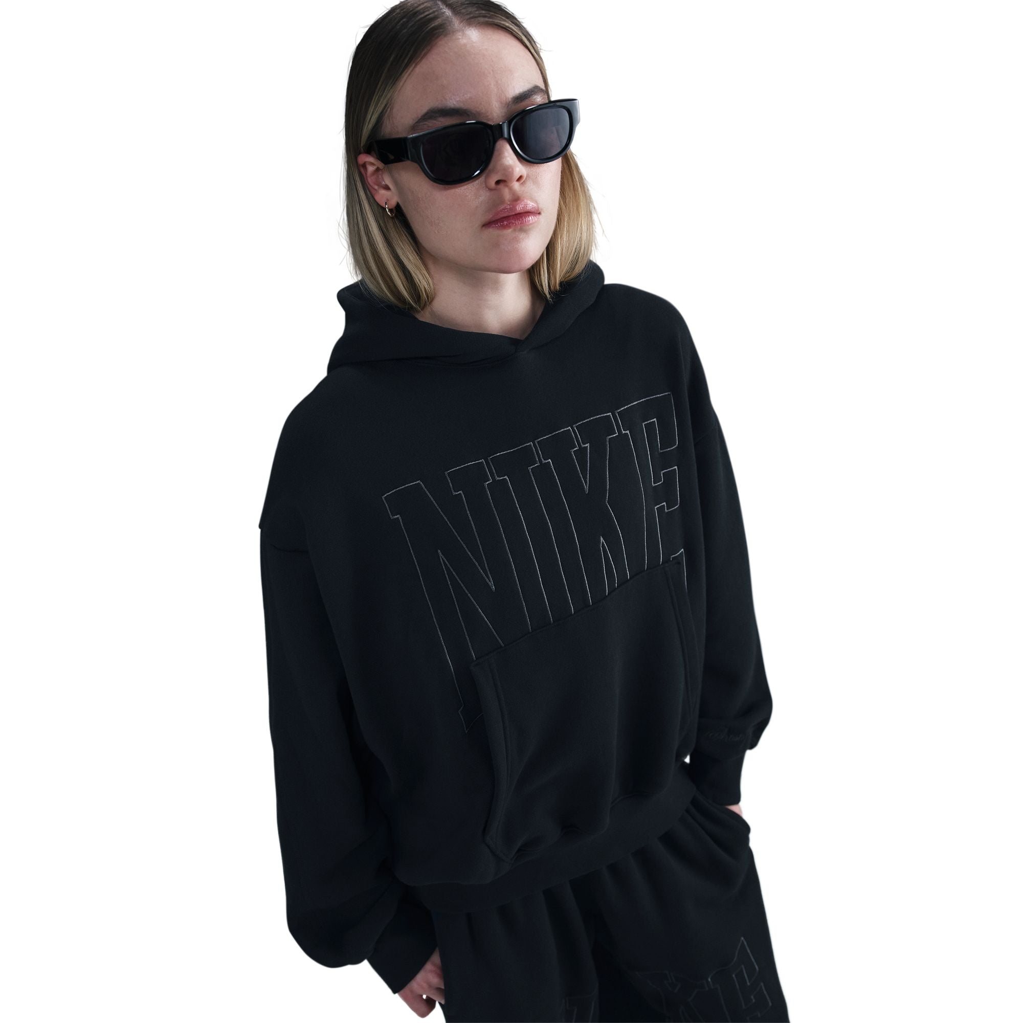 Oversized French Terry Pullover Hoodie
