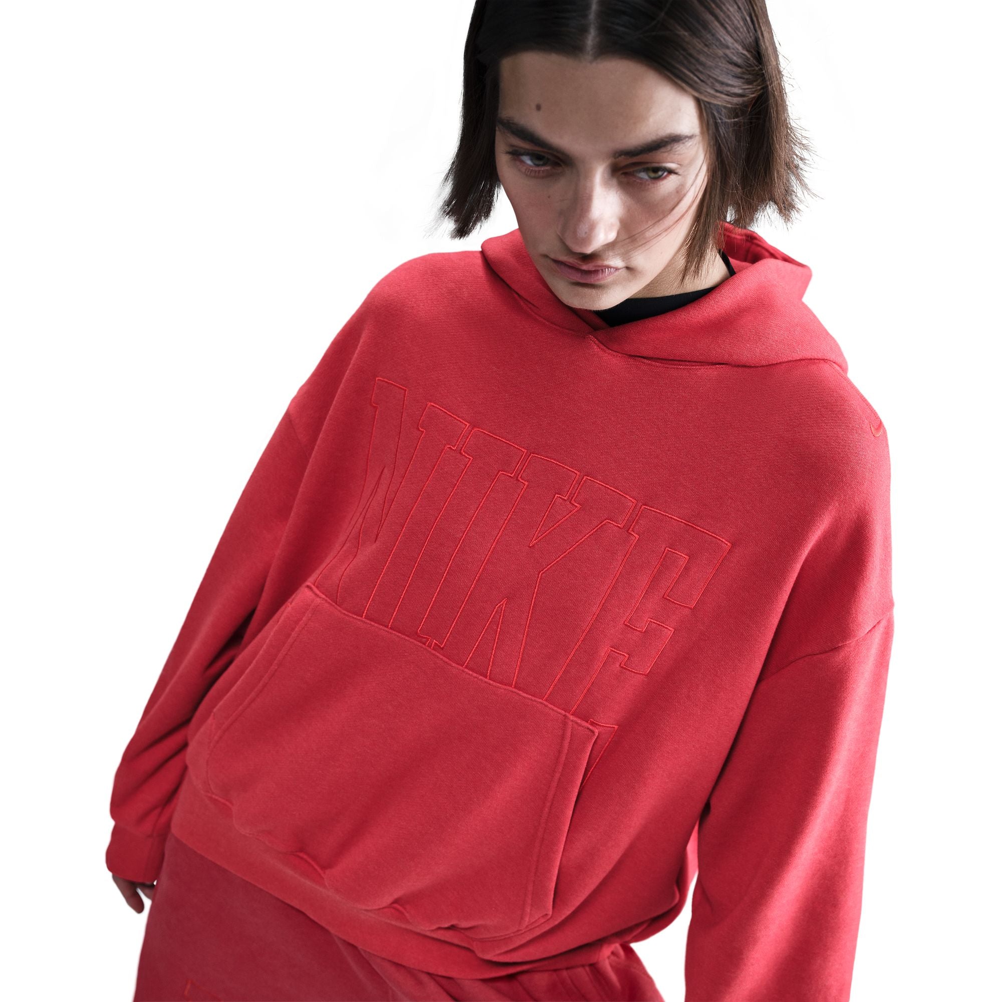 Oversized French Terry Pullover Hoodie