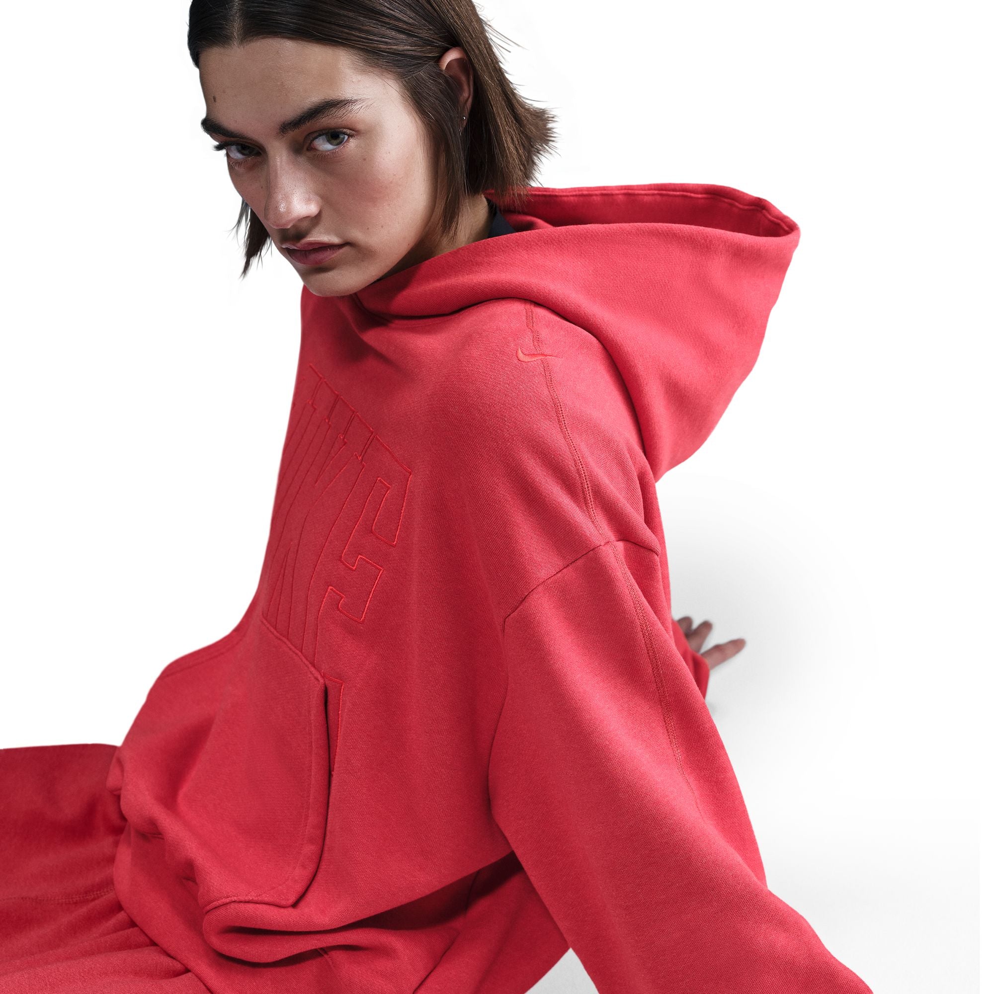 Oversized French Terry Pullover Hoodie