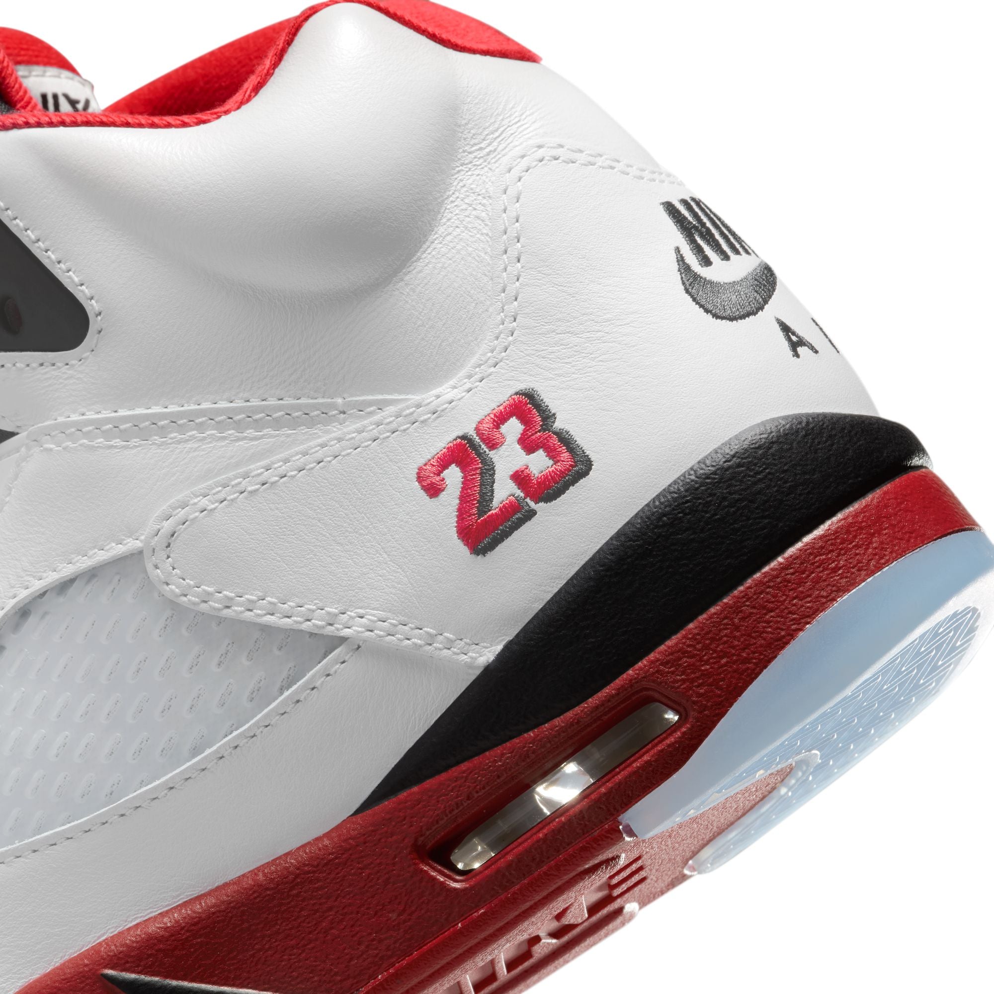 Air Jordan 5 Retro Fire Red Black Tongue