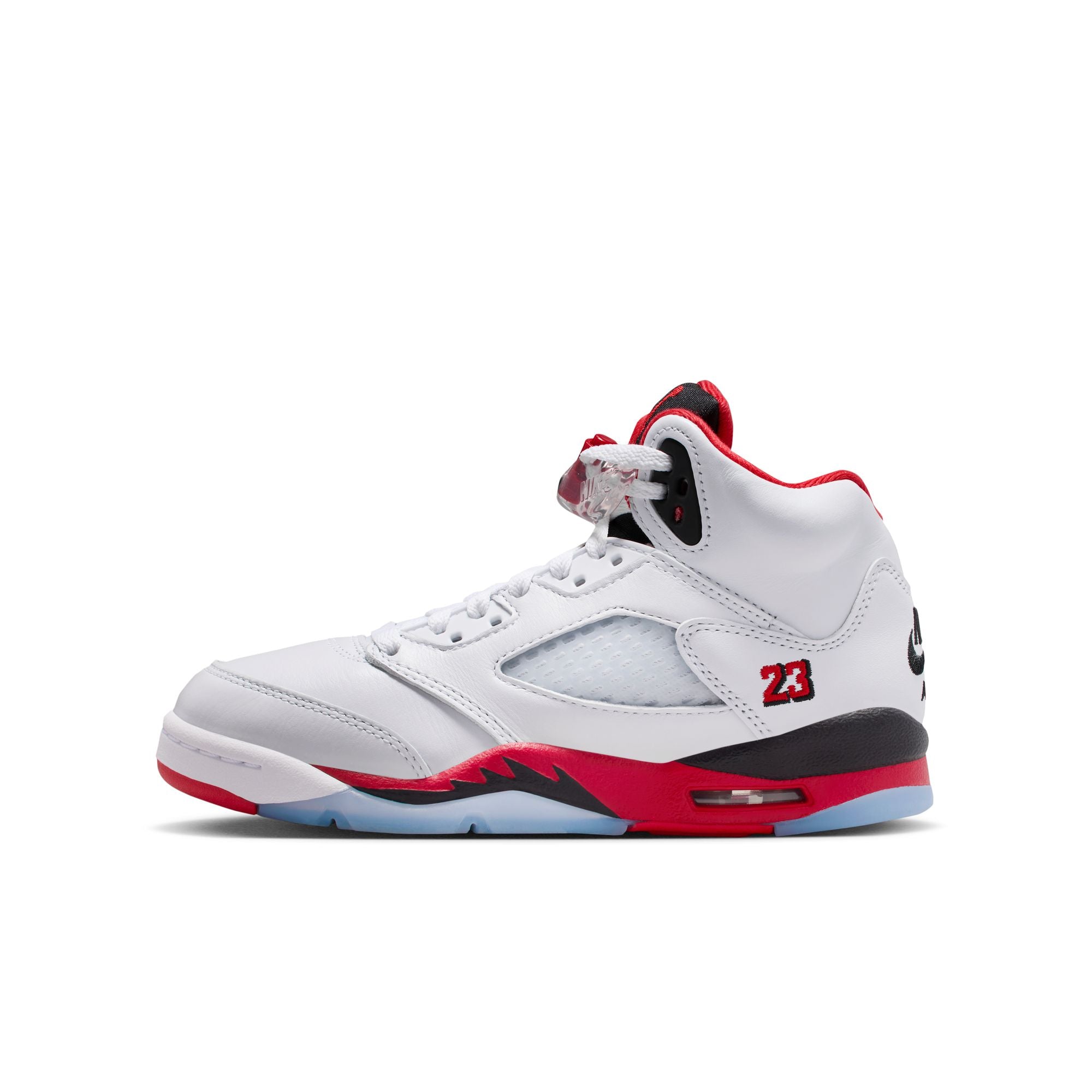 Jordan 5 Retro Fire Red Black Tongue GS