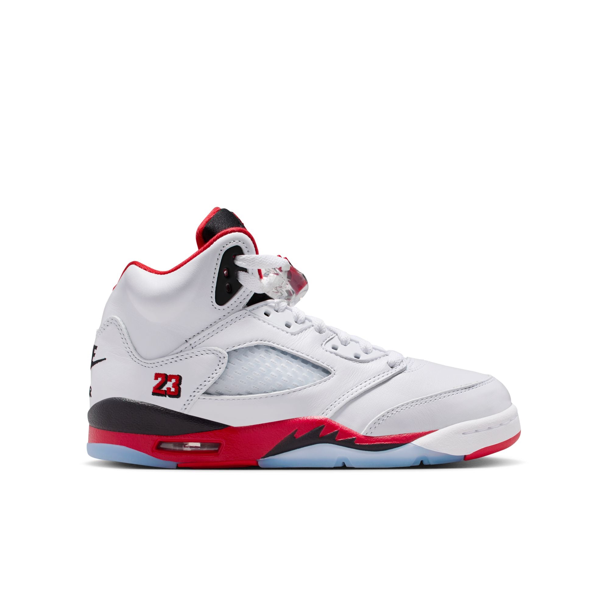 Jordan 5 Retro Fire Red Black Tongue GS