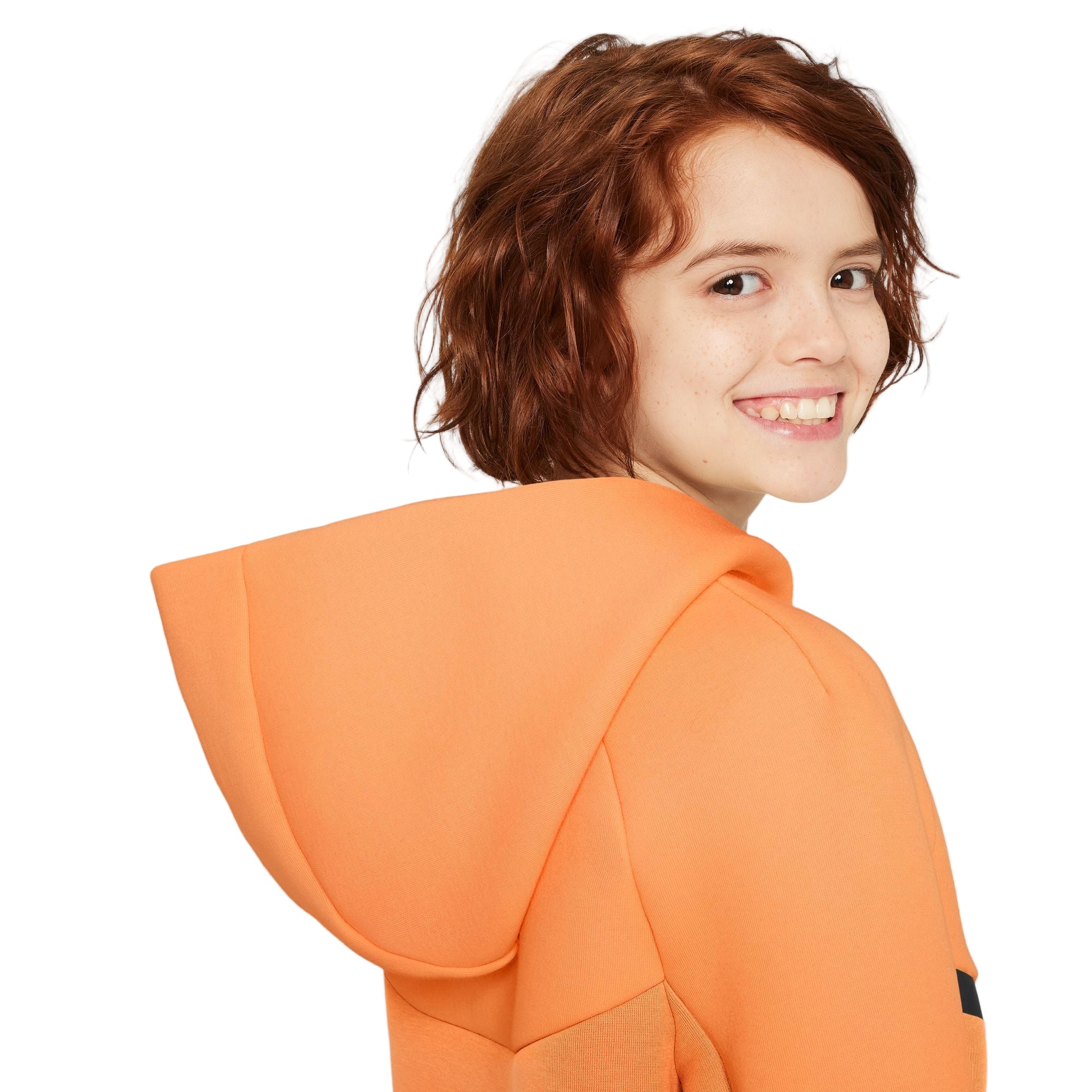 Sportswear Tech Orange Fleece Full Zip Hoodie
