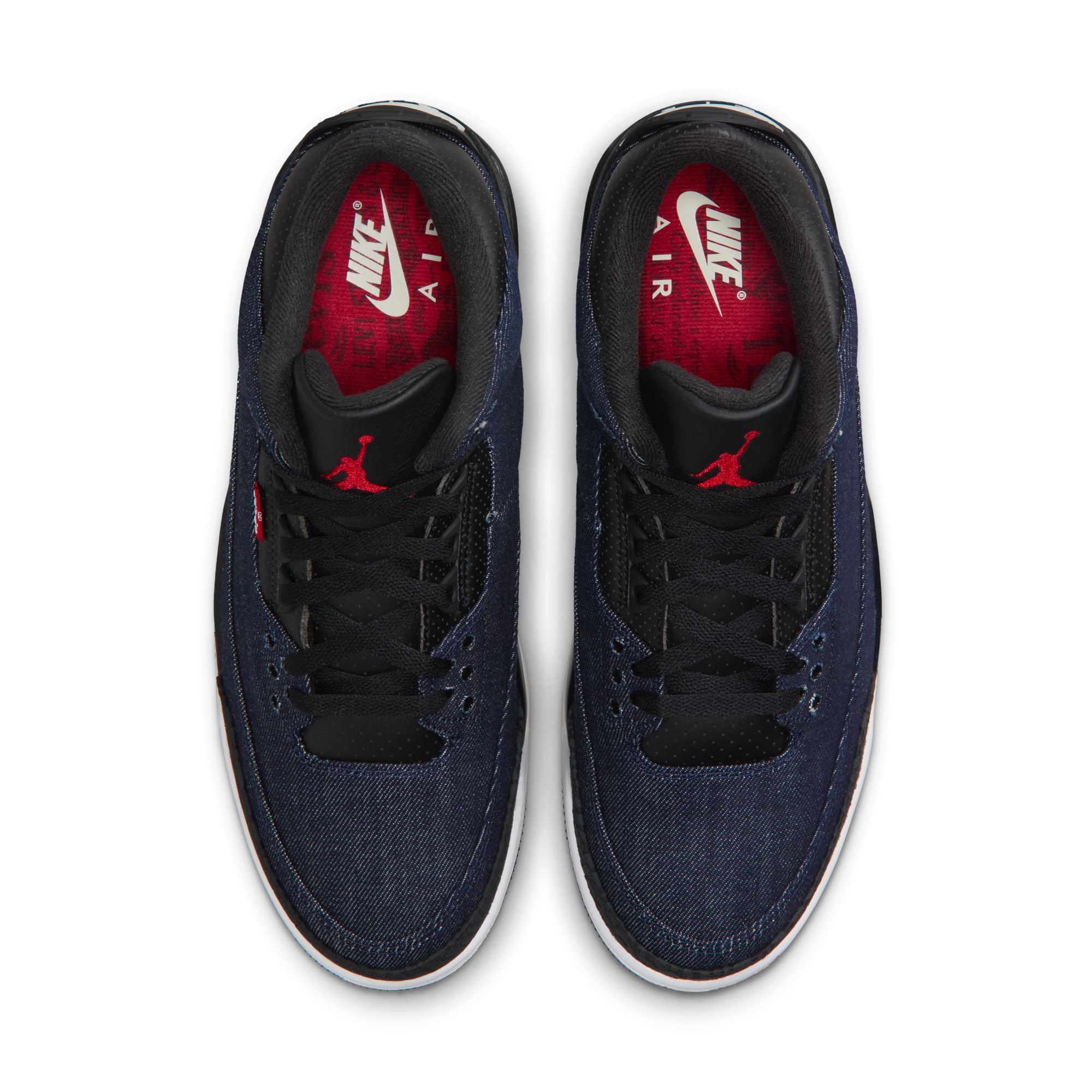 Air Jordan 3 x Levi's Indigo and Gym Red
