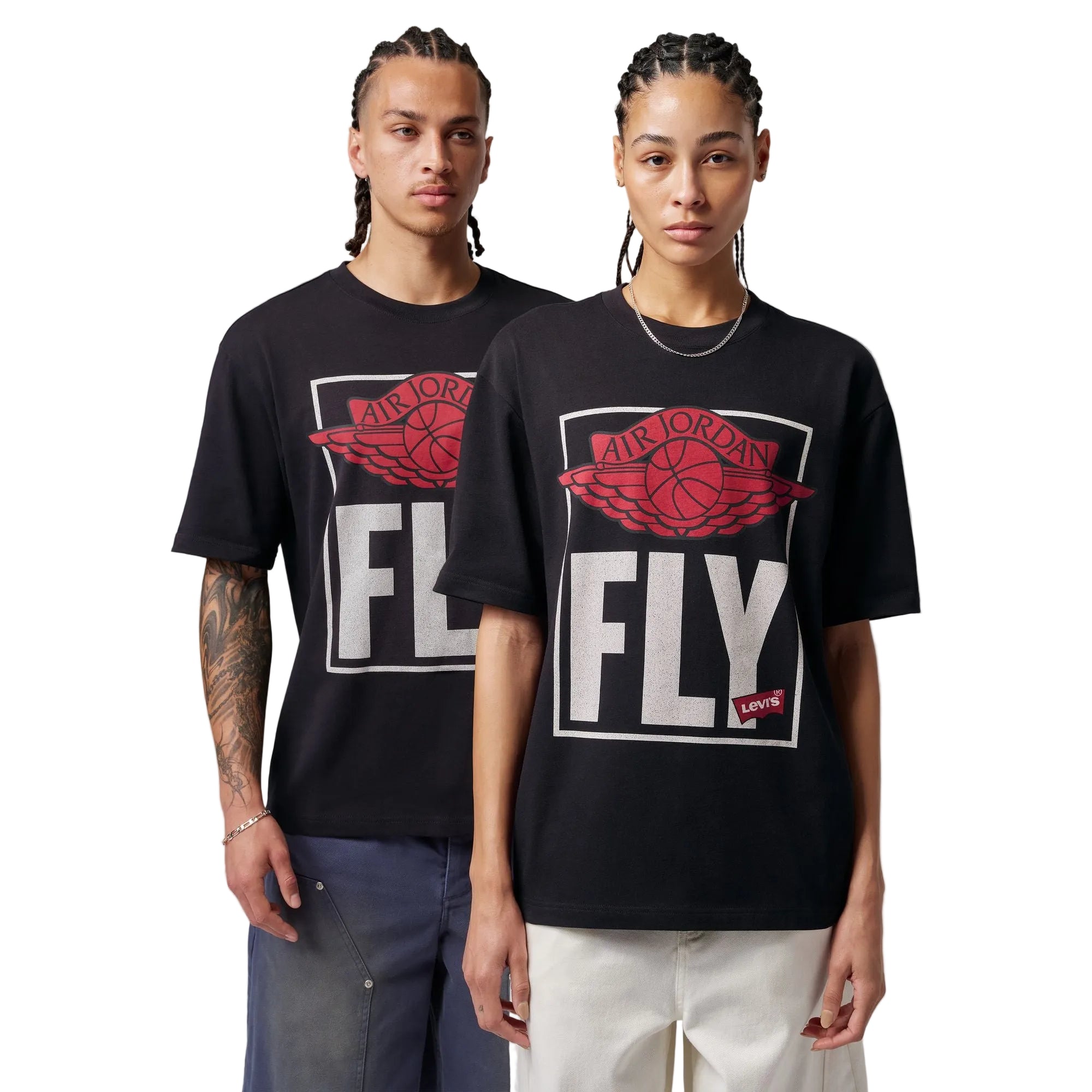 Nike Jordan × LEVI'S Graphic TEE Lサイズ Air Jordan x Levi's Black T-Shirt – WOODstack