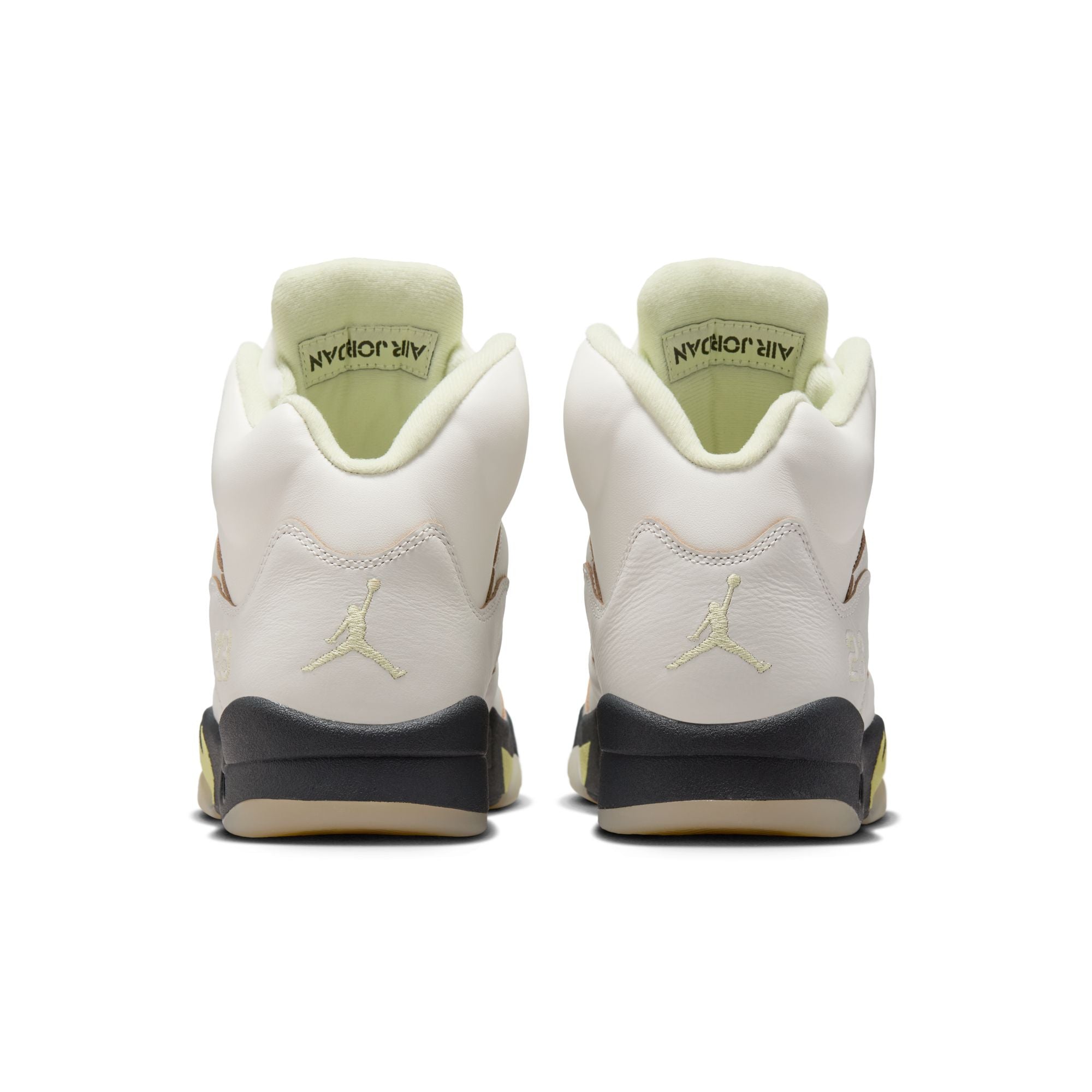 Air Jordan 5 Luminous Green and Sail