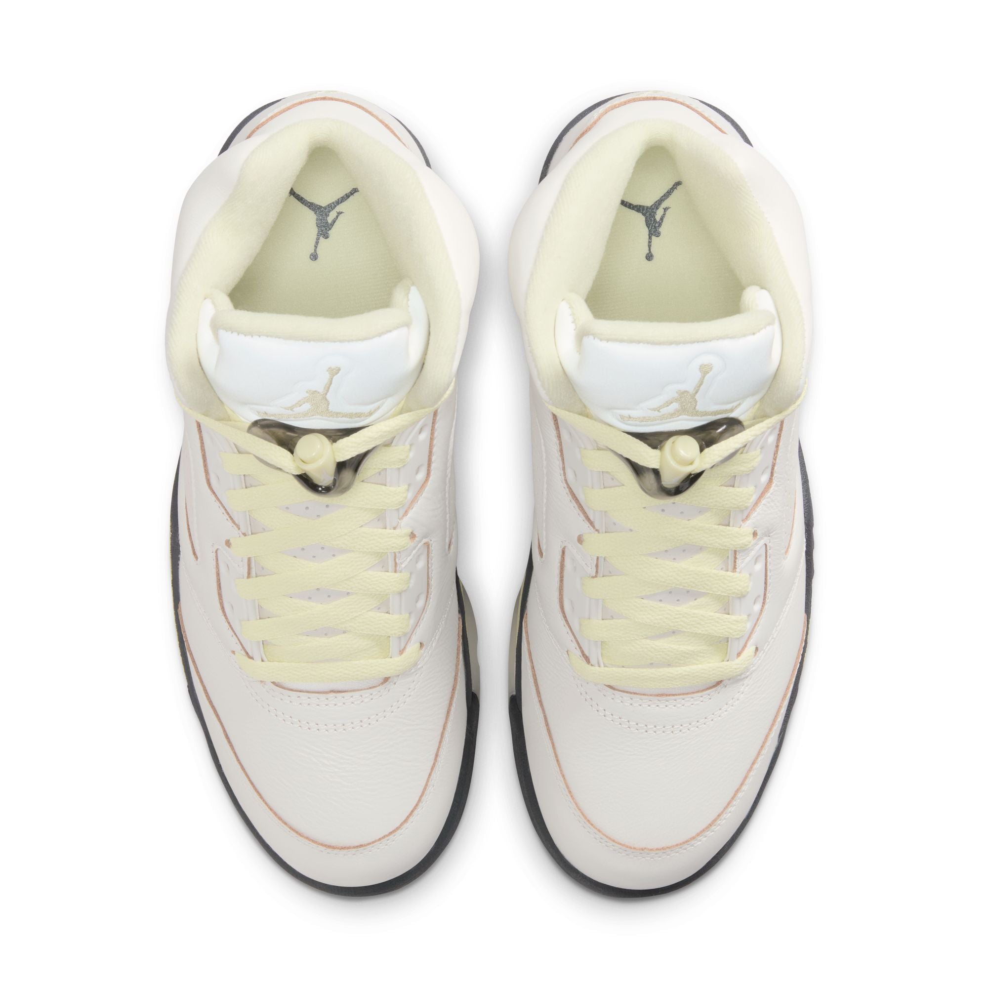 Air Jordan 5 Luminous Green and Sail