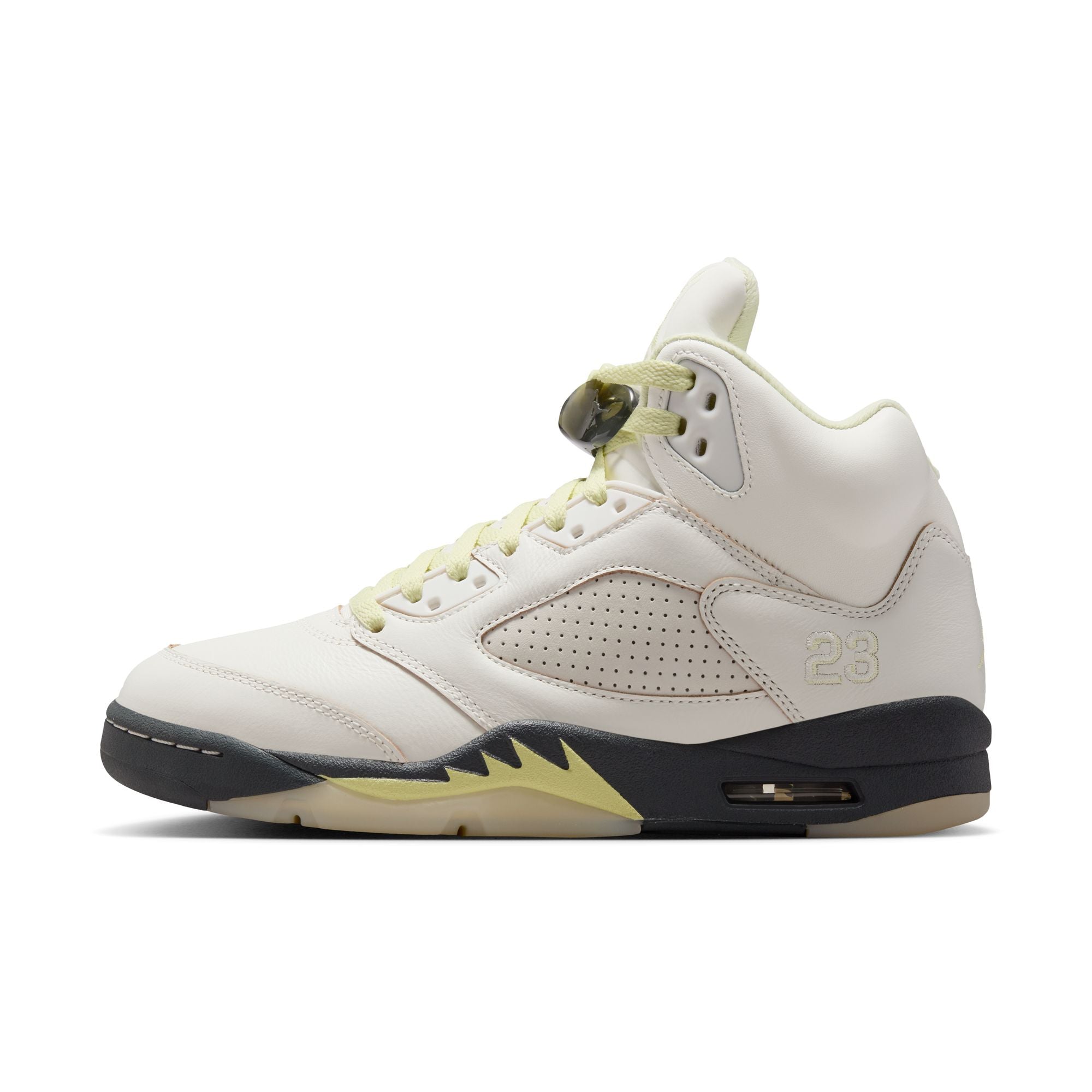Air Jordan 5 Luminous Green and Sail