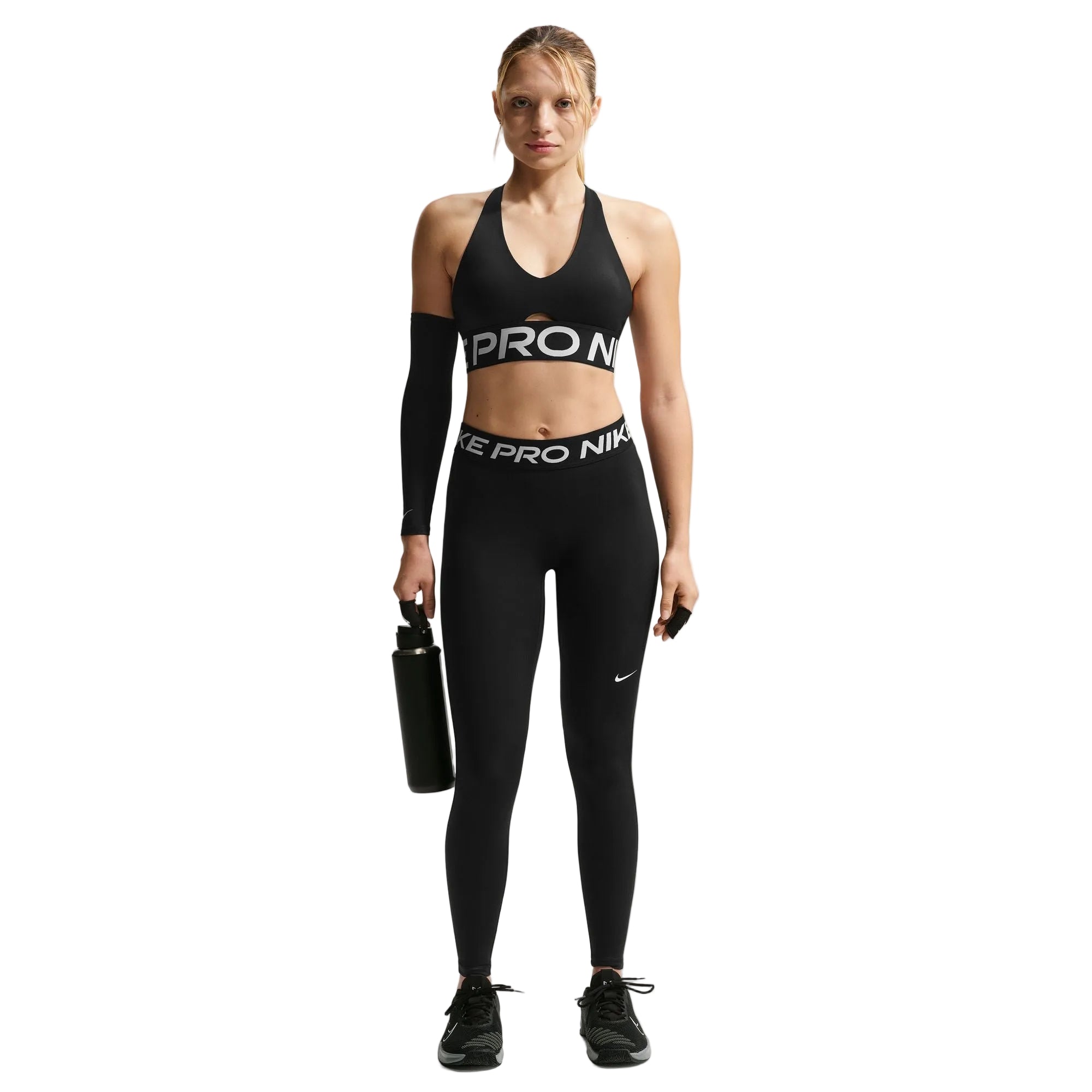 Pro Mid Rise Full Length Black Leggings