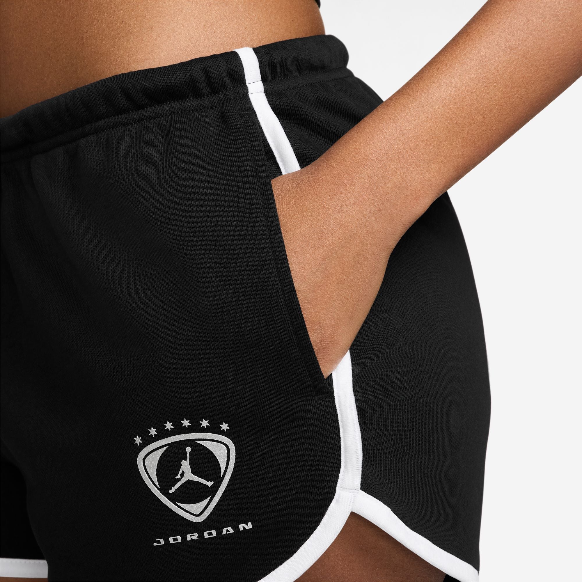 Jordan Brooklyn Fleece Black Shorts