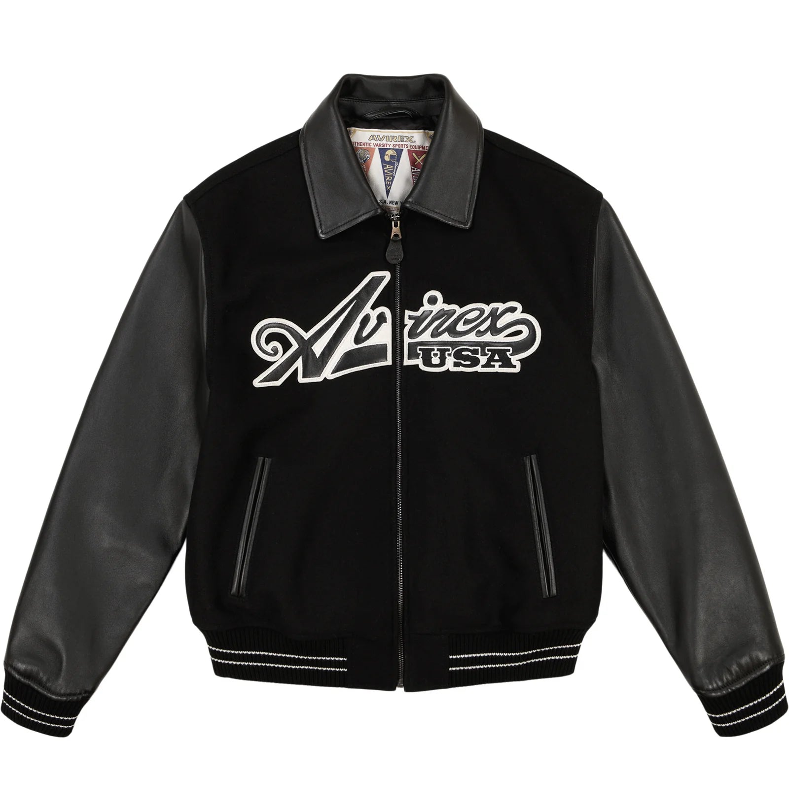Script Wool Leather Jacket – WOODstack Script Wool Leather Jacket – WOODstack