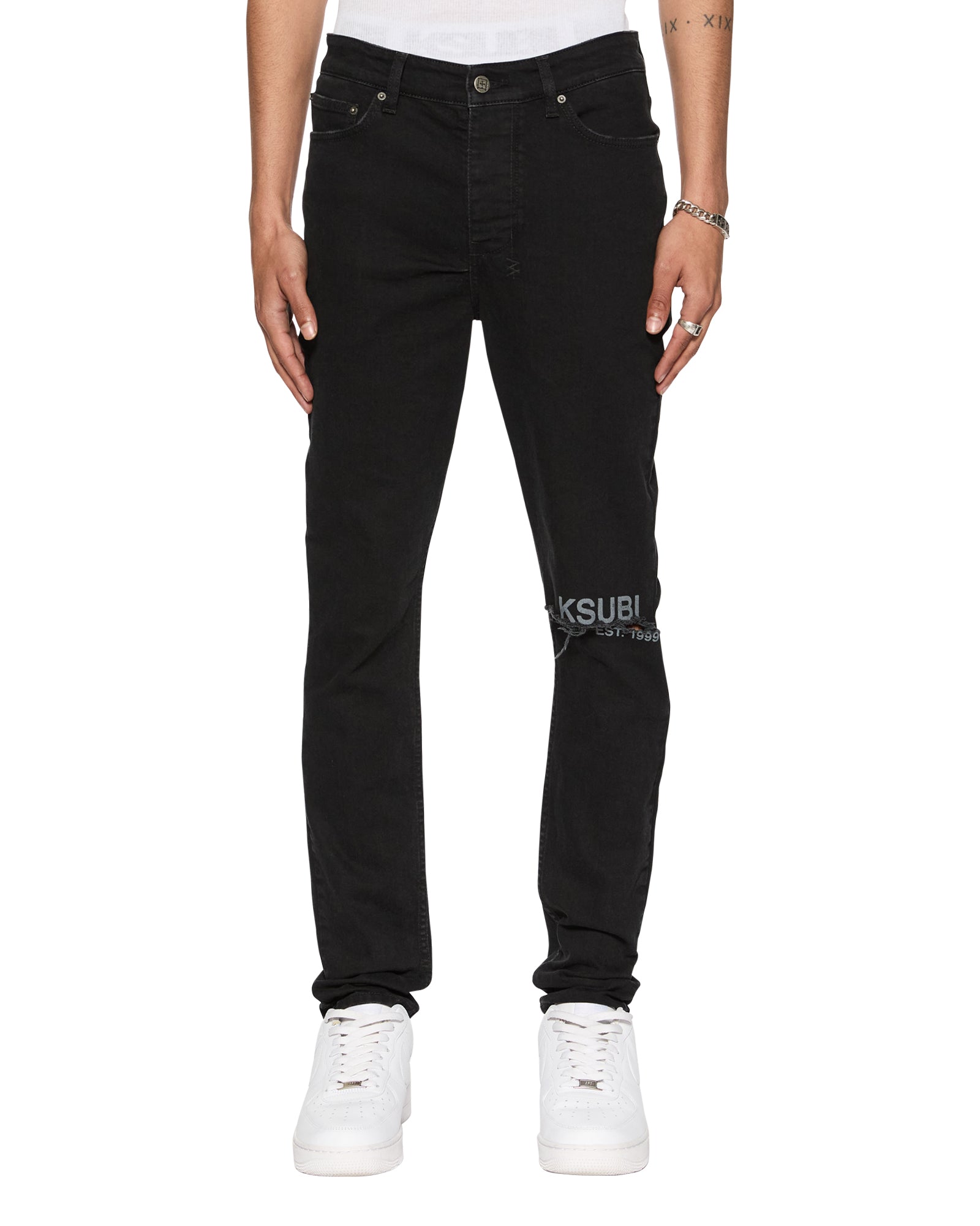 Chitch Laid Black Est Jean