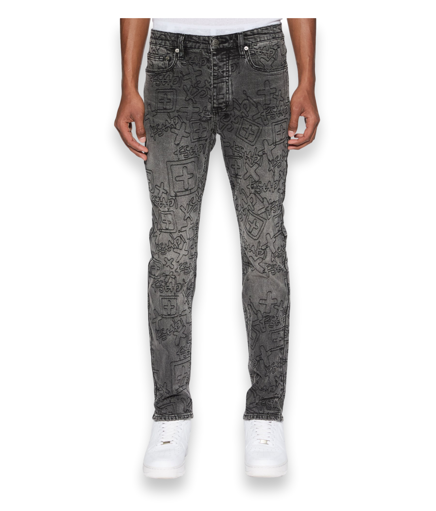 Chitch Stencil Stitch Jean
