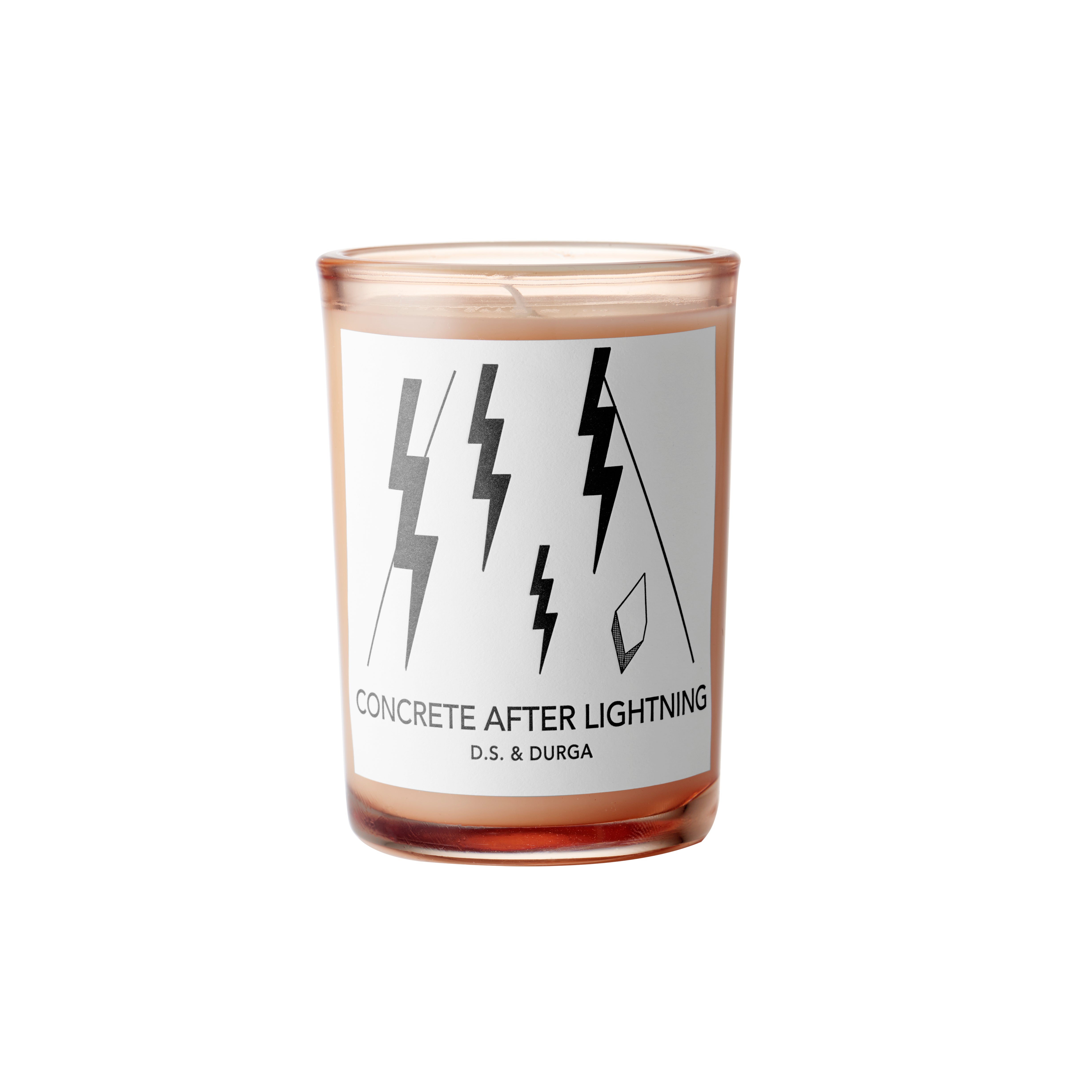 Concrete After Lightning Candle