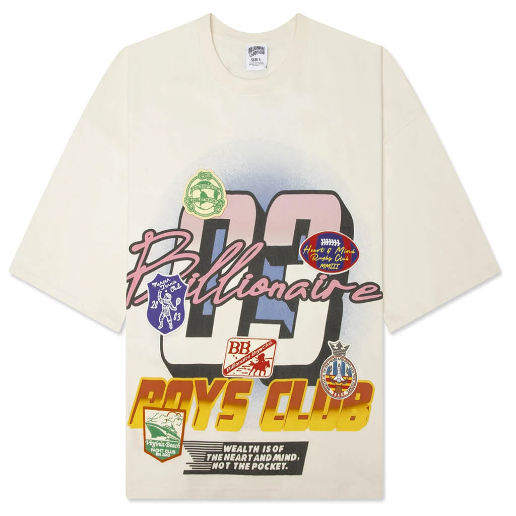 BB Clubs SS Knit T-Shirt - Gardenia