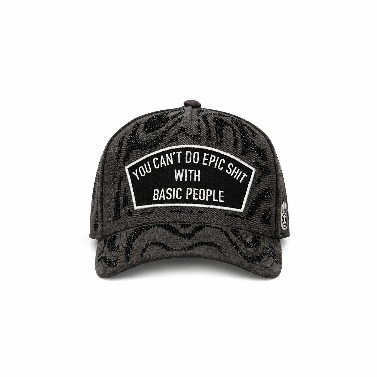 Epic Shit Swirl Crystals 5 Panel A Frame Trucker Hat – WOODstack