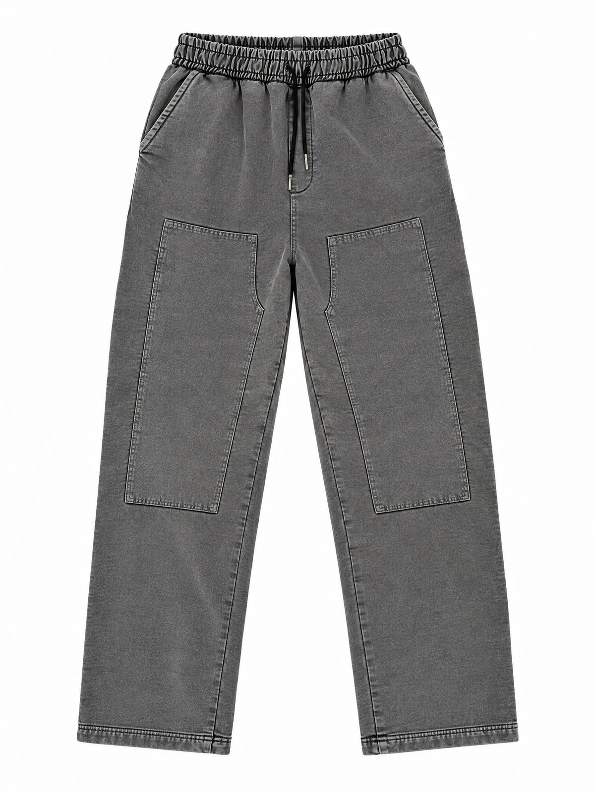 Canvas Panel Sweatpants Washed Grey