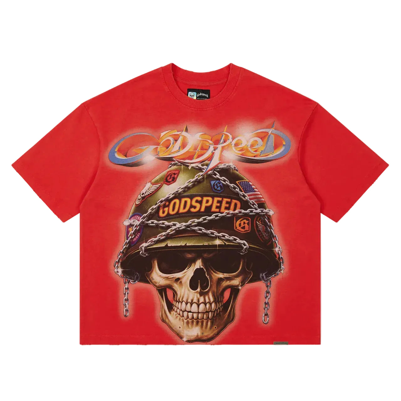 Badges of Honor Cherry Red T-shirt