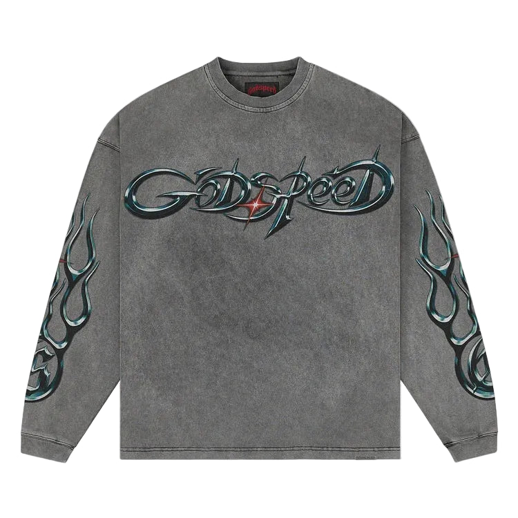 New Age Reloaded LS Grey Wash T-Shirt -Gray