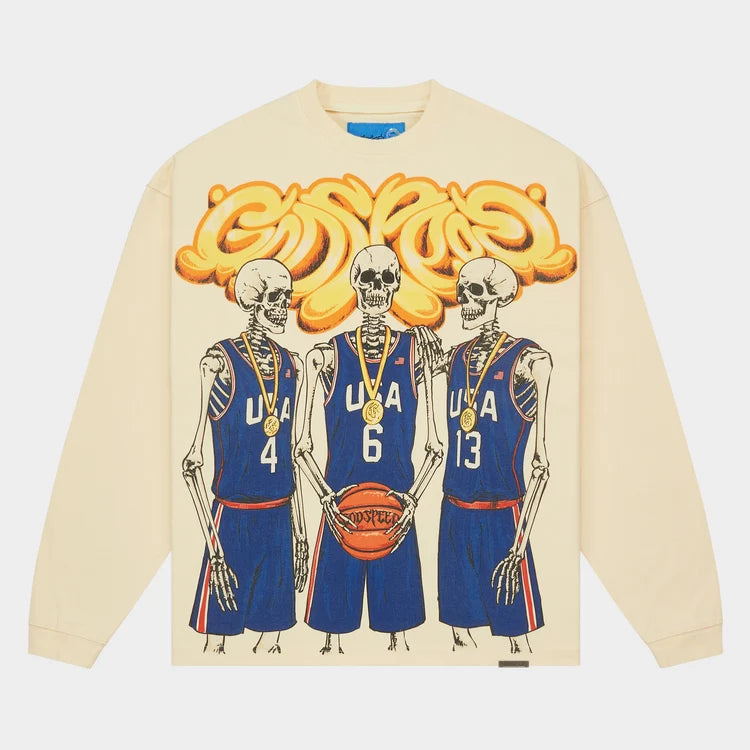 Godspeed New York-Dream Team II LS T-shirt NG (Bone)
