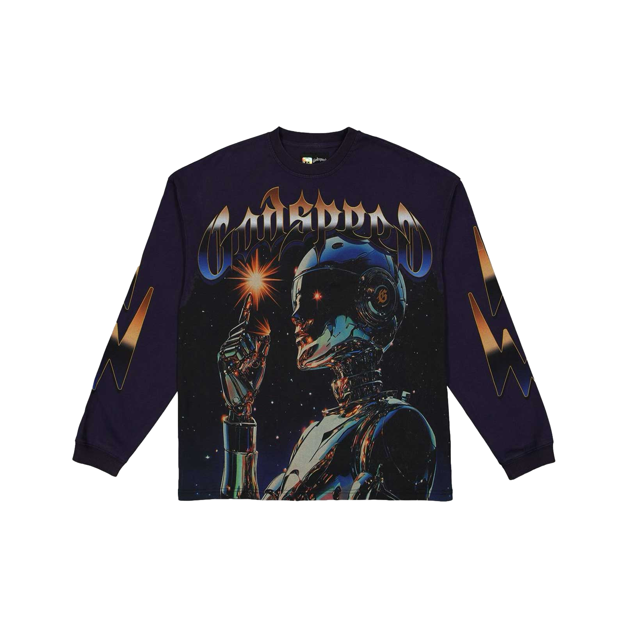 Sputnik Long Sleeve Navy T-Shirt