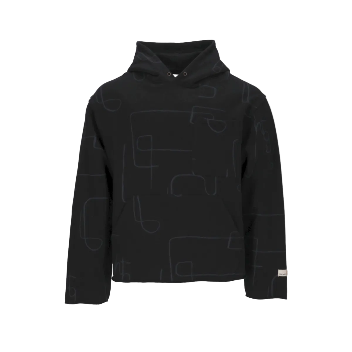Novelty Printed Terry Pullover Hoodie