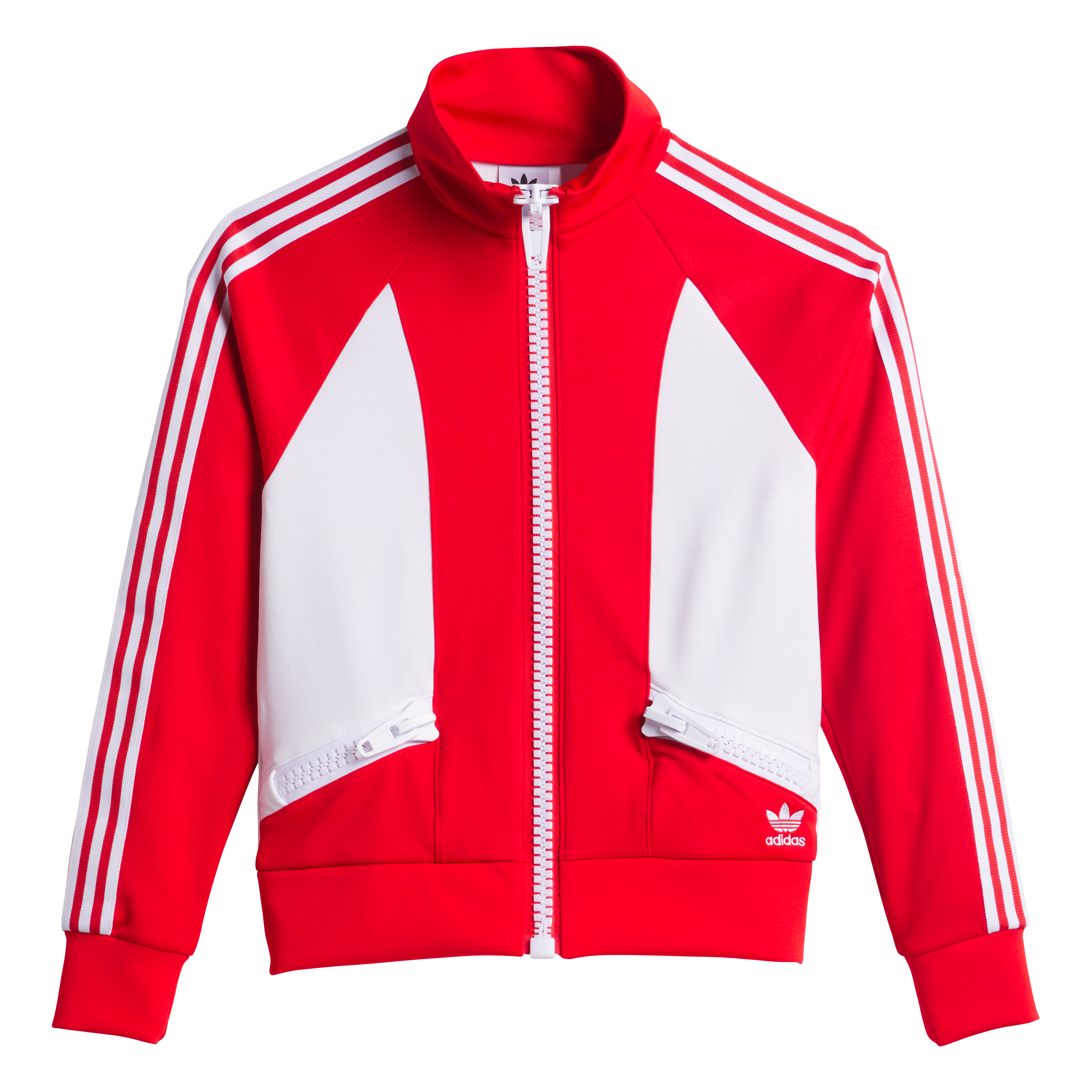 Jeremy Scott Big Zip Jacket Red White