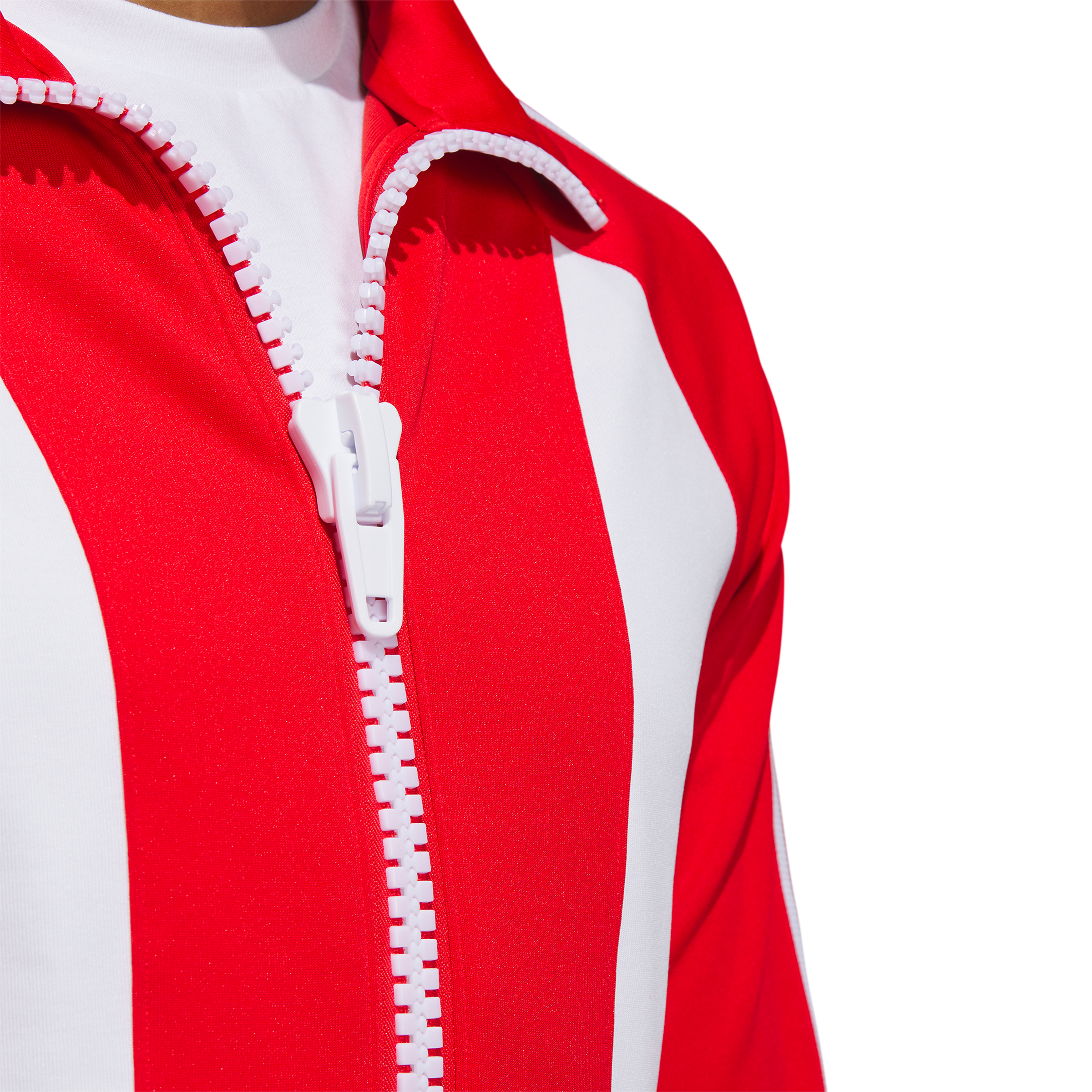 Jeremy Scott Big Zip Jacket Red White