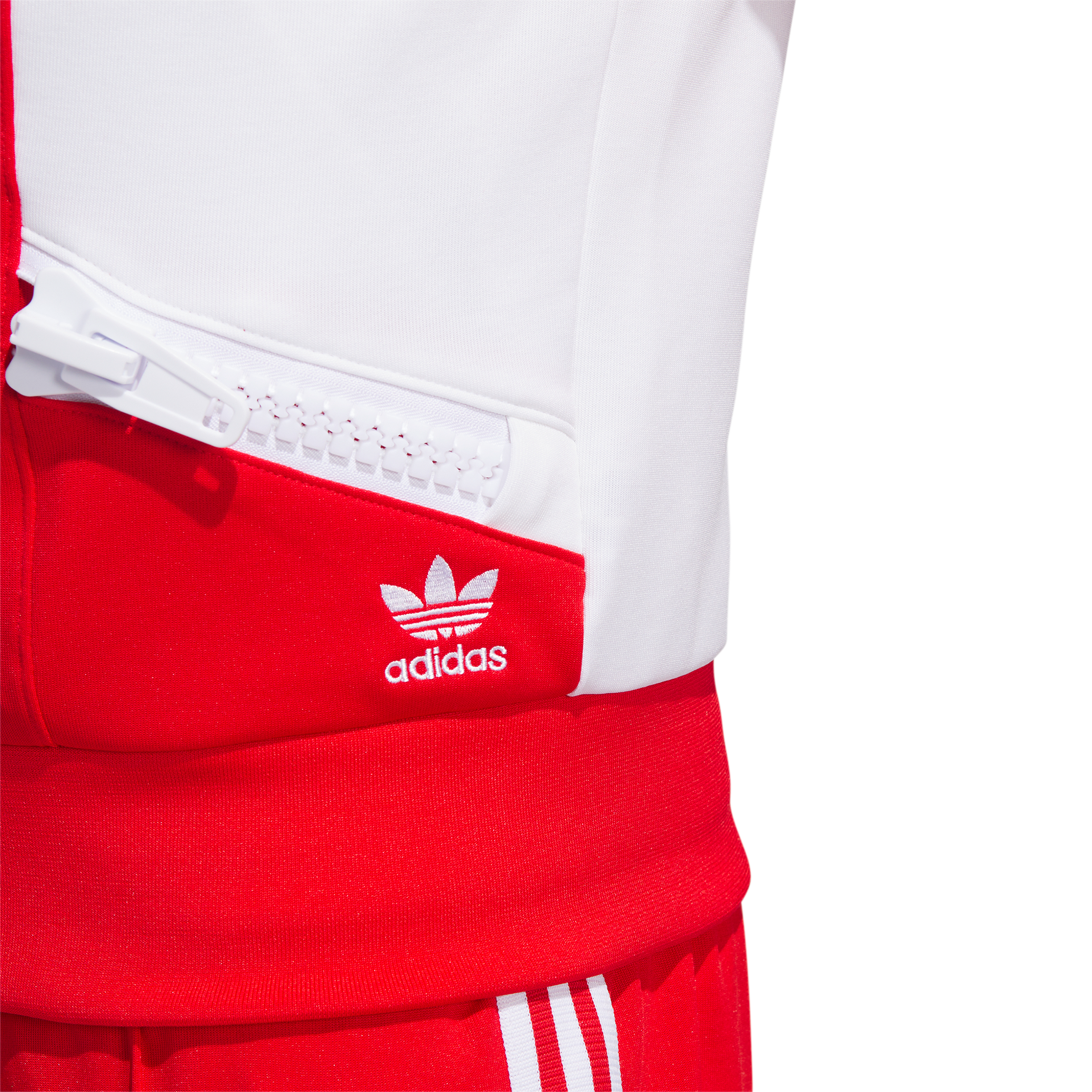 Jeremy Scott Big Zip Jacket Red White