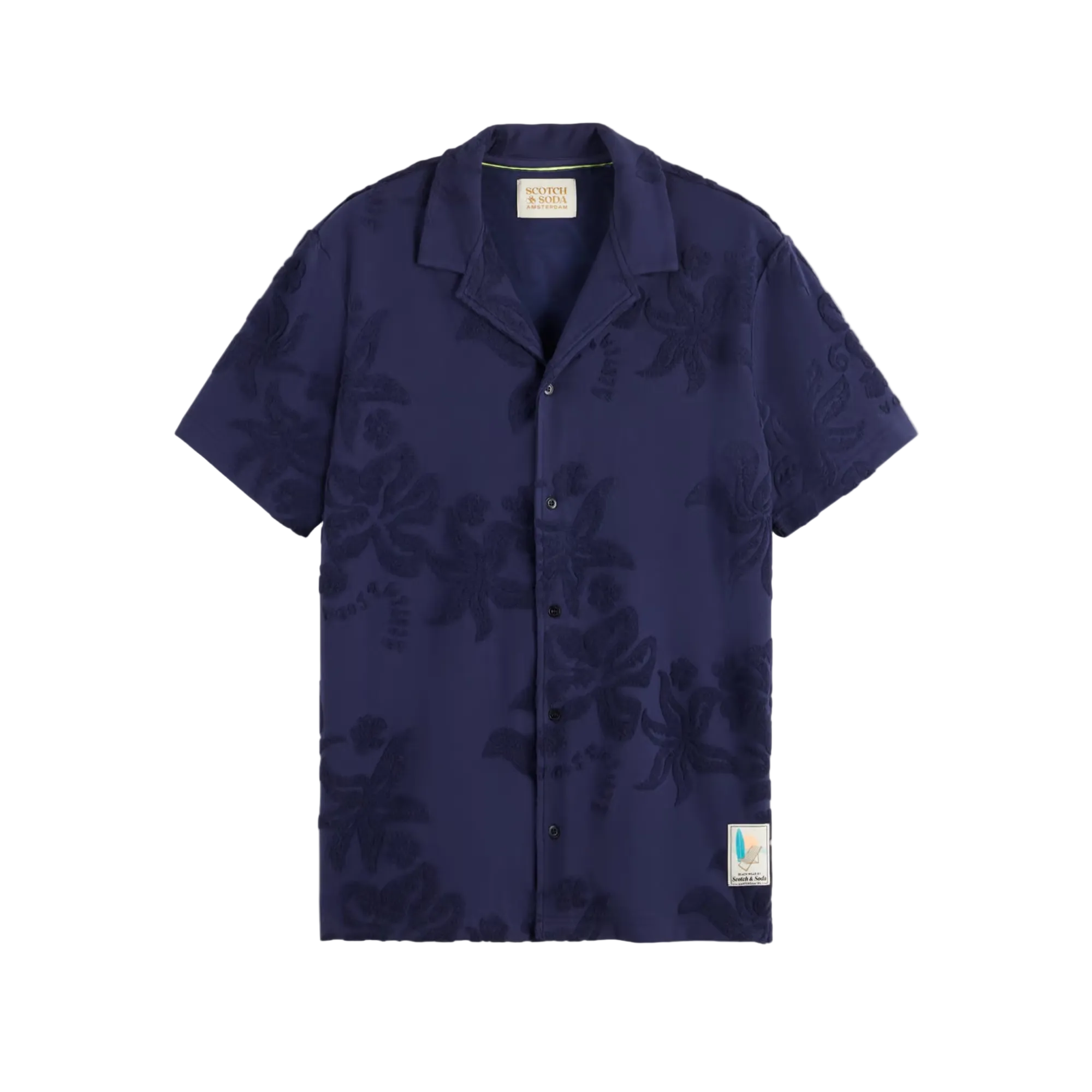 Terry Jacquard Short Sleeve Shirt
