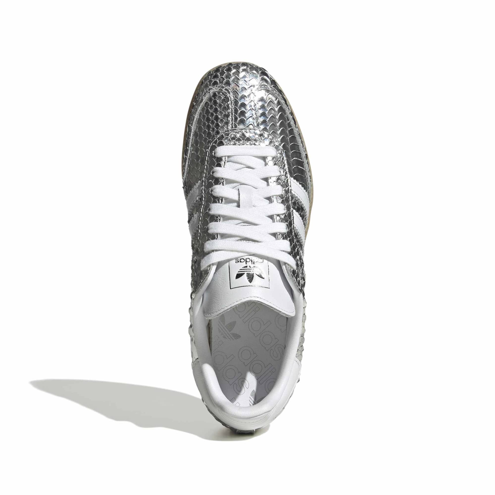 Samba Patent Snakeskin Silver Metallic