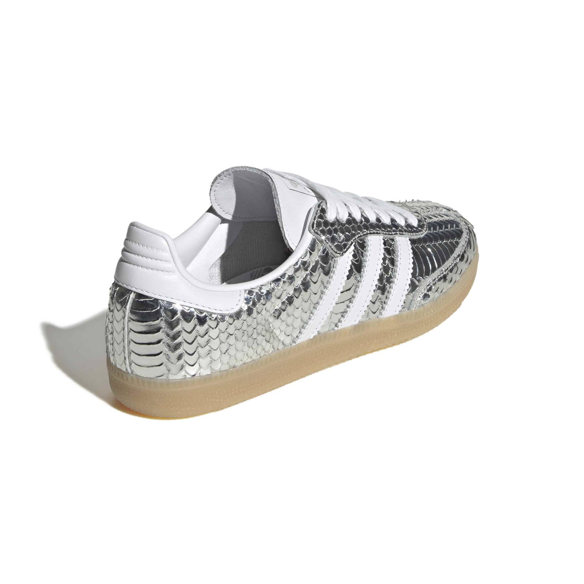 Samba Patent Snakeskin Silver Metallic