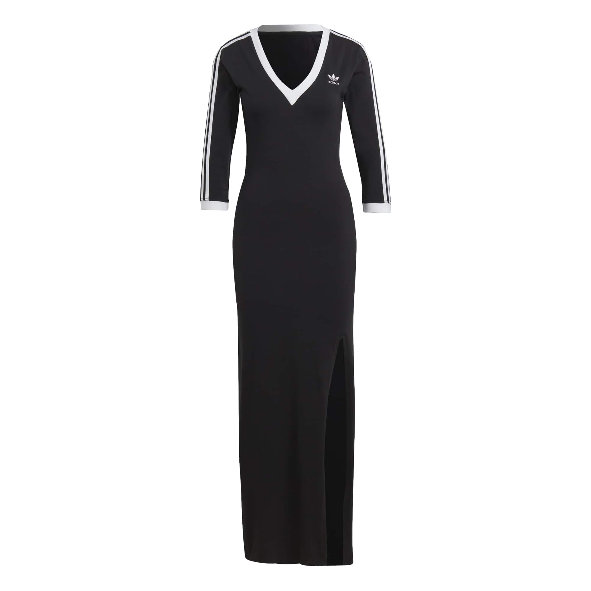 adidas Originals Black 3-Stripes Maxi Dress adidas Originals Black 3-Stripes Maxi Dress