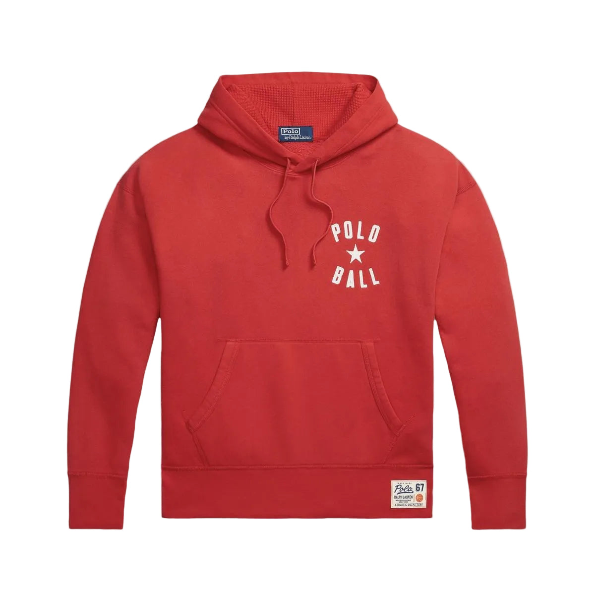 Vintage Fit Polo Fleece Pullover Hoodie