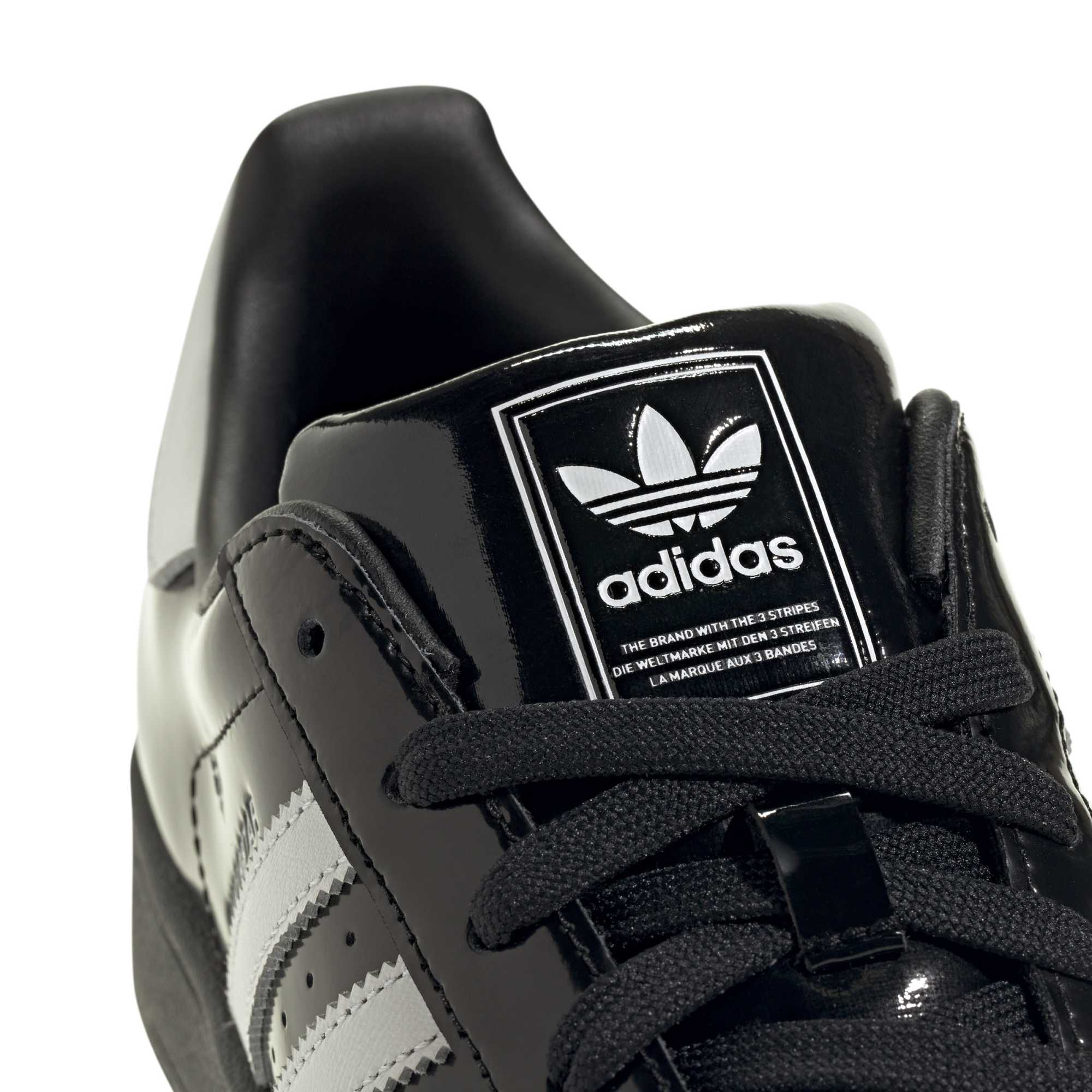 Superstar II Black White Patent