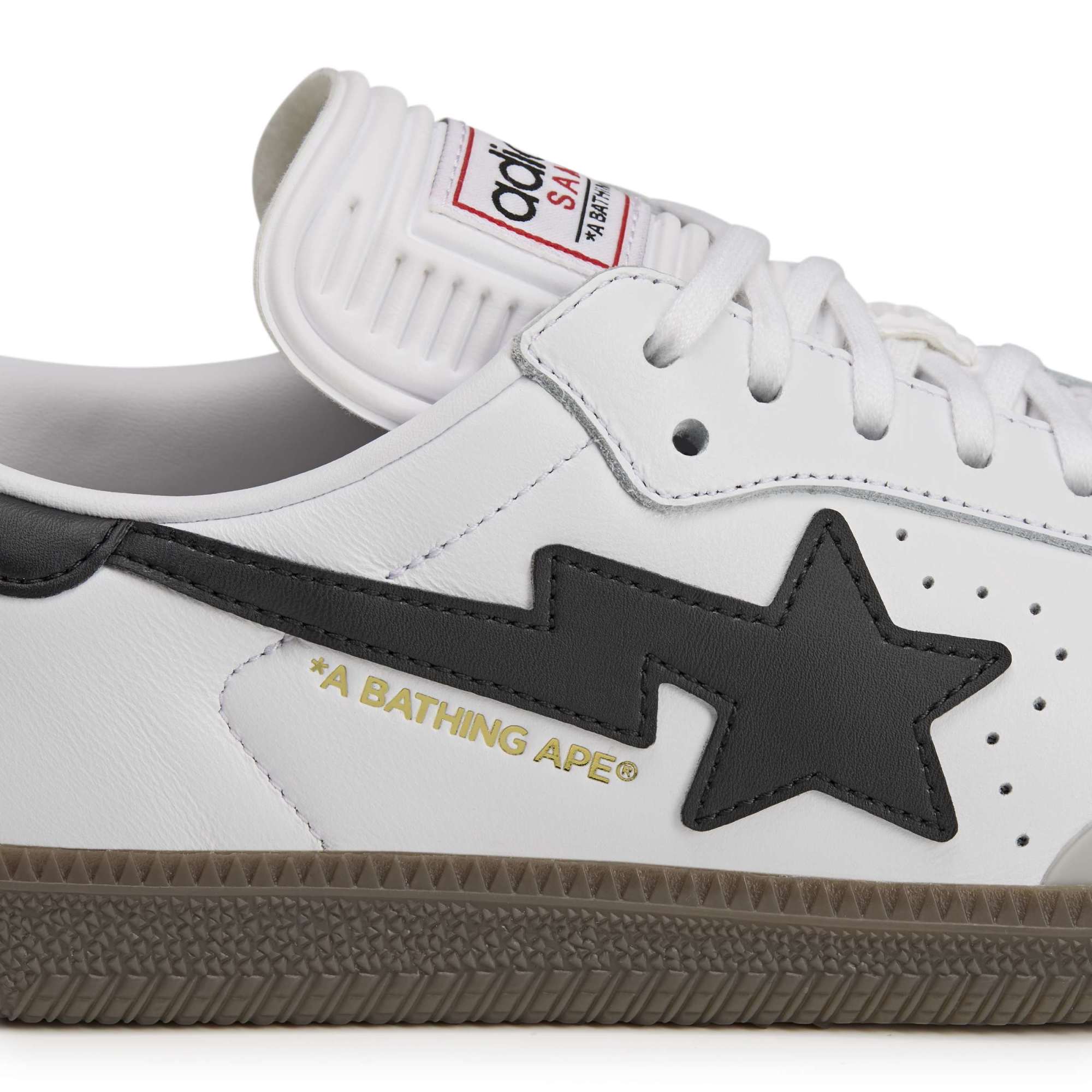 BAPE x adidas Samba White Gum