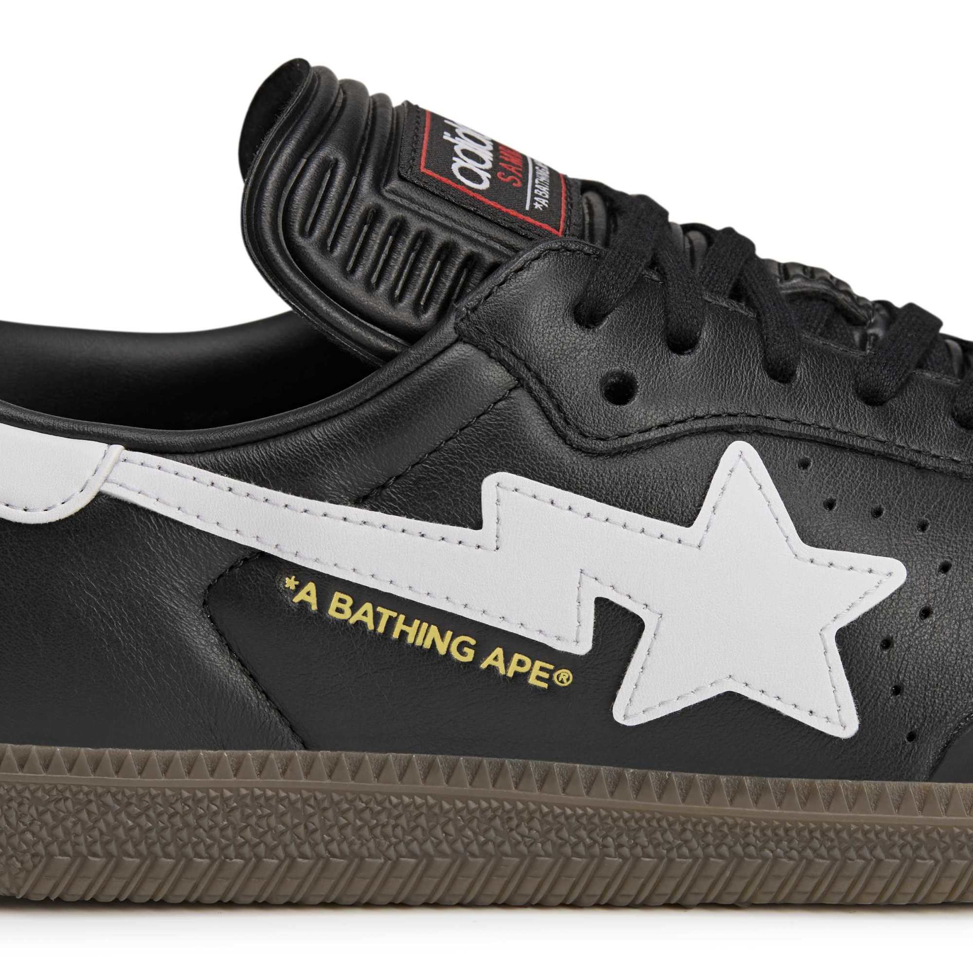 Samba Bape Black White Gum