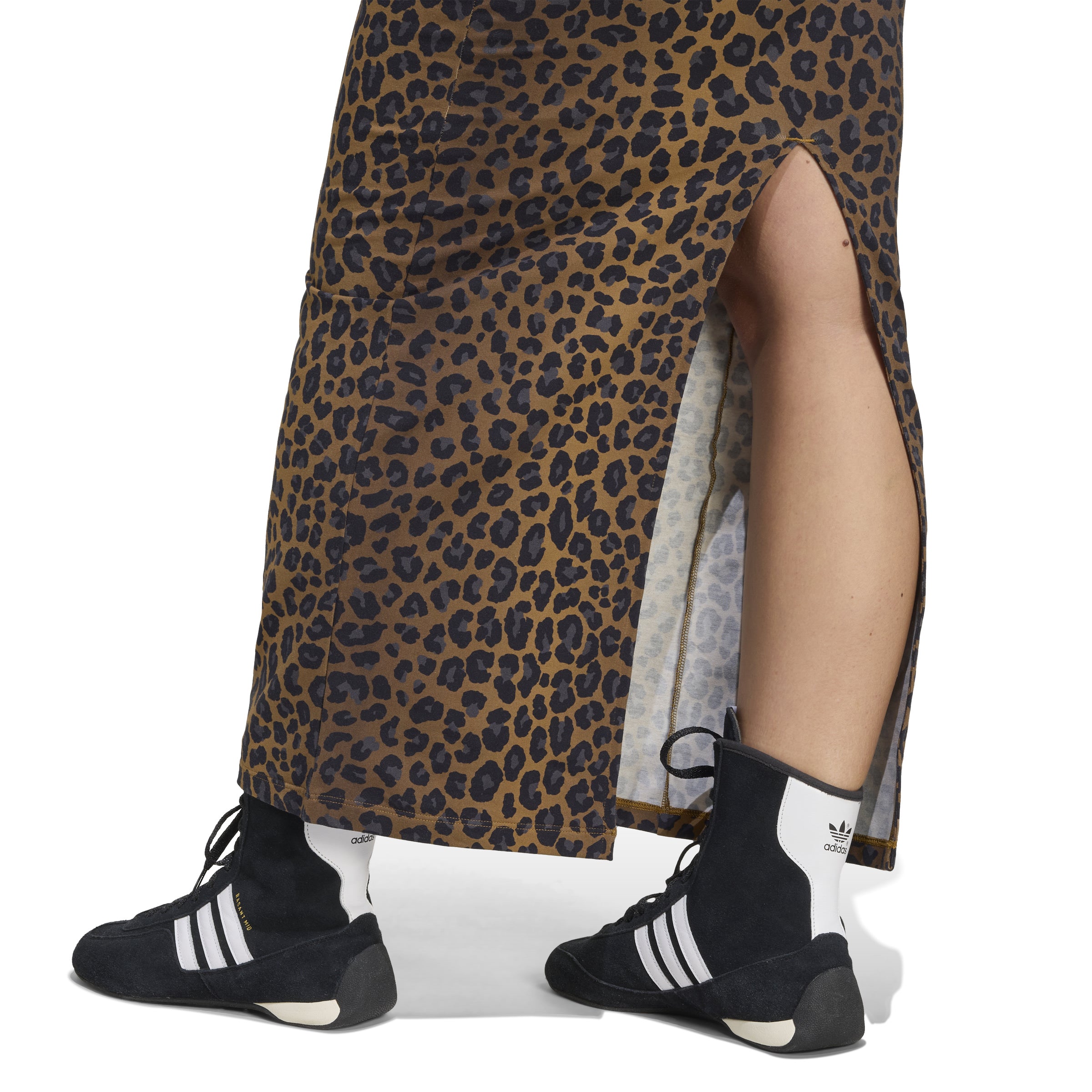 Multicolor Leopard V-Neck Maxi Dress