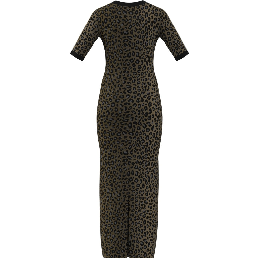 Multicolor Leopard V-Neck Maxi Dress