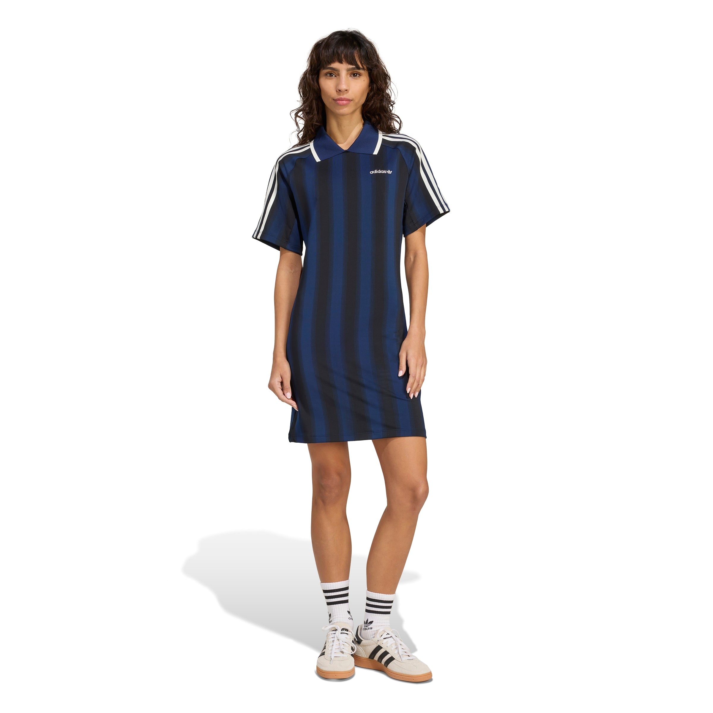 Blue Soccer Inspired Graphic Dress