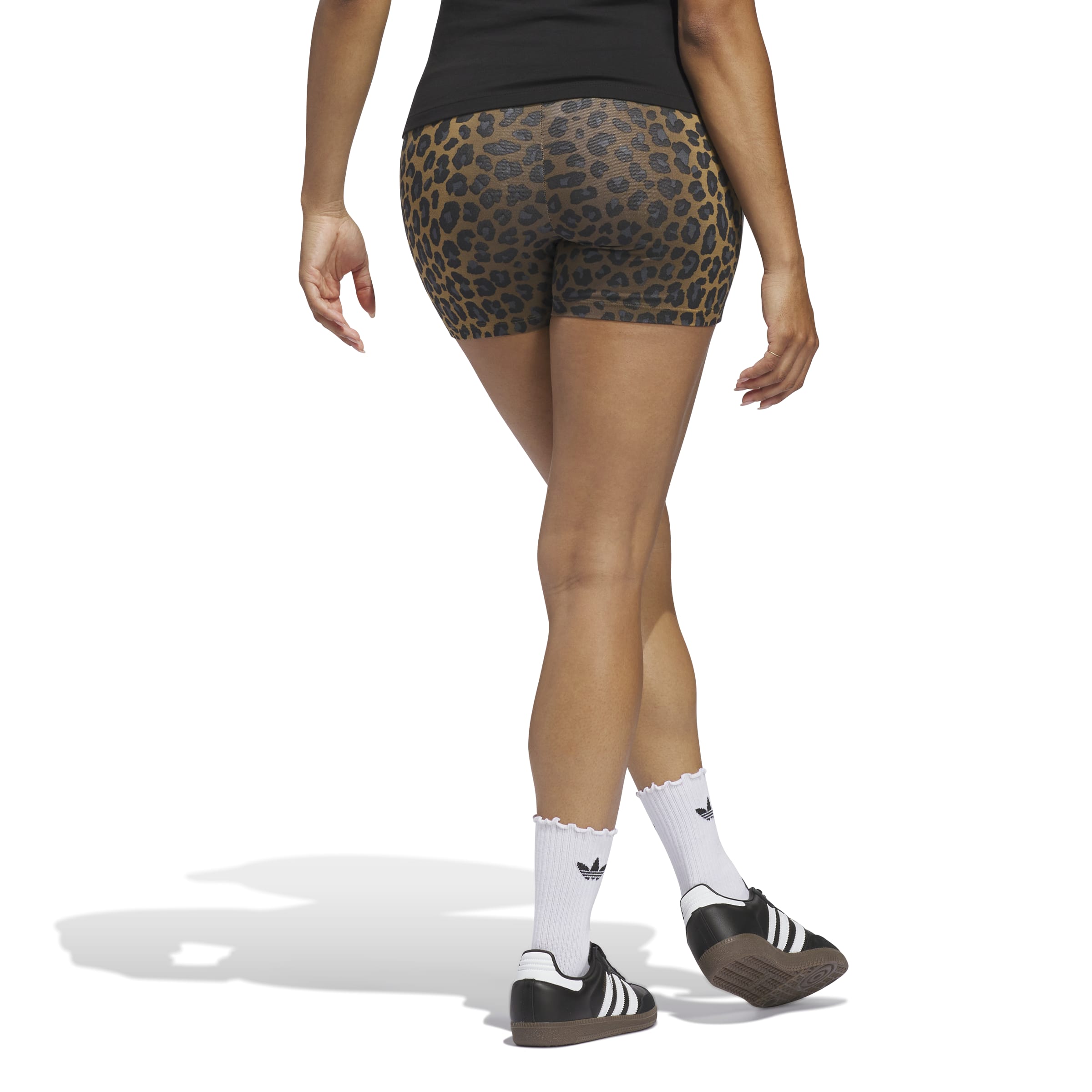 Multicolor Leopard Booty Shorts